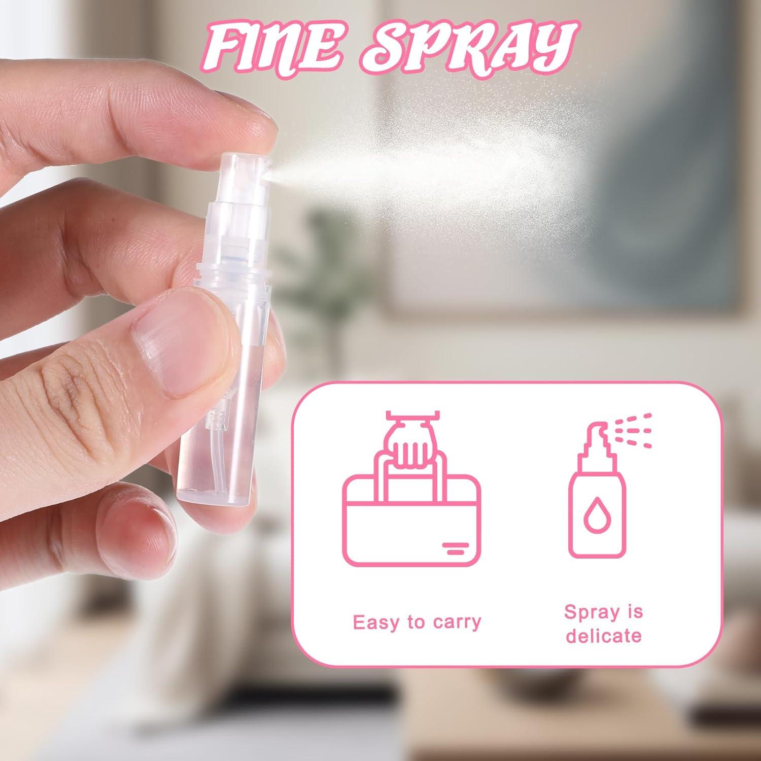 Juego de 10 Botellas de Spray Mini 2ml InnoHHustle Transparentes