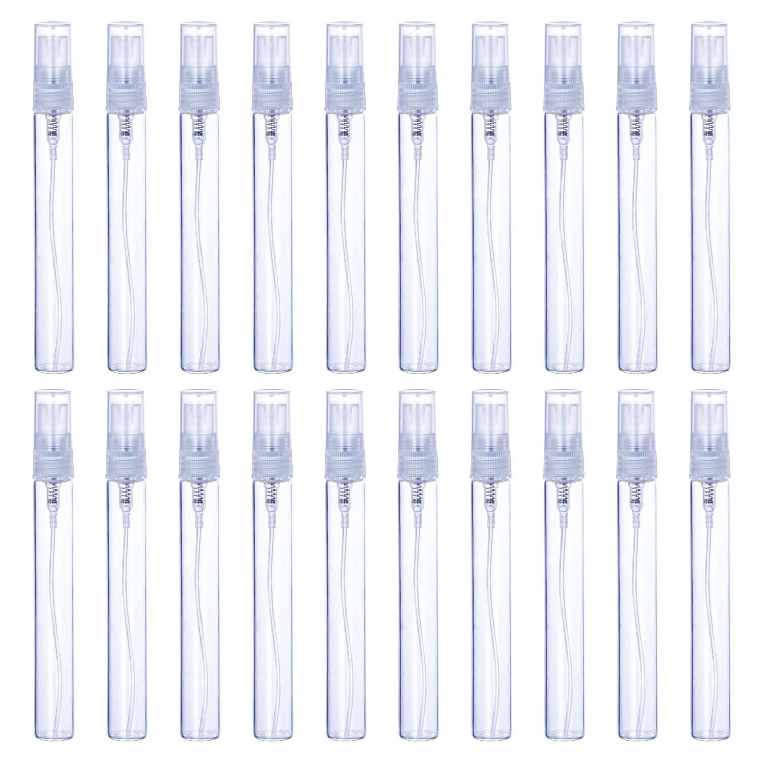 25 Botellas de Spray de Vidrio 10ml Jxcmeng Rellenables