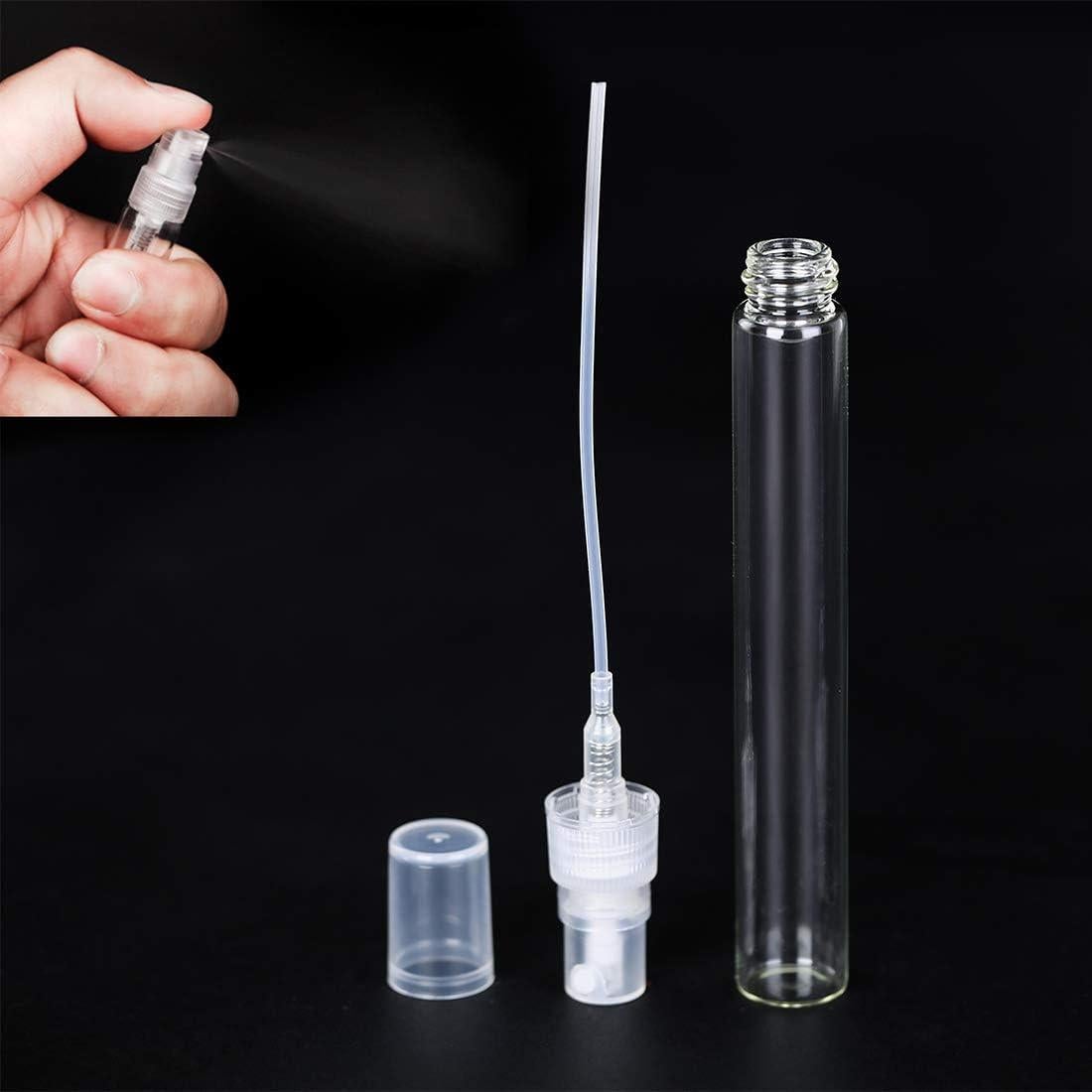 25 Botellas de Spray de Vidrio 10ml Jxcmeng Rellenables