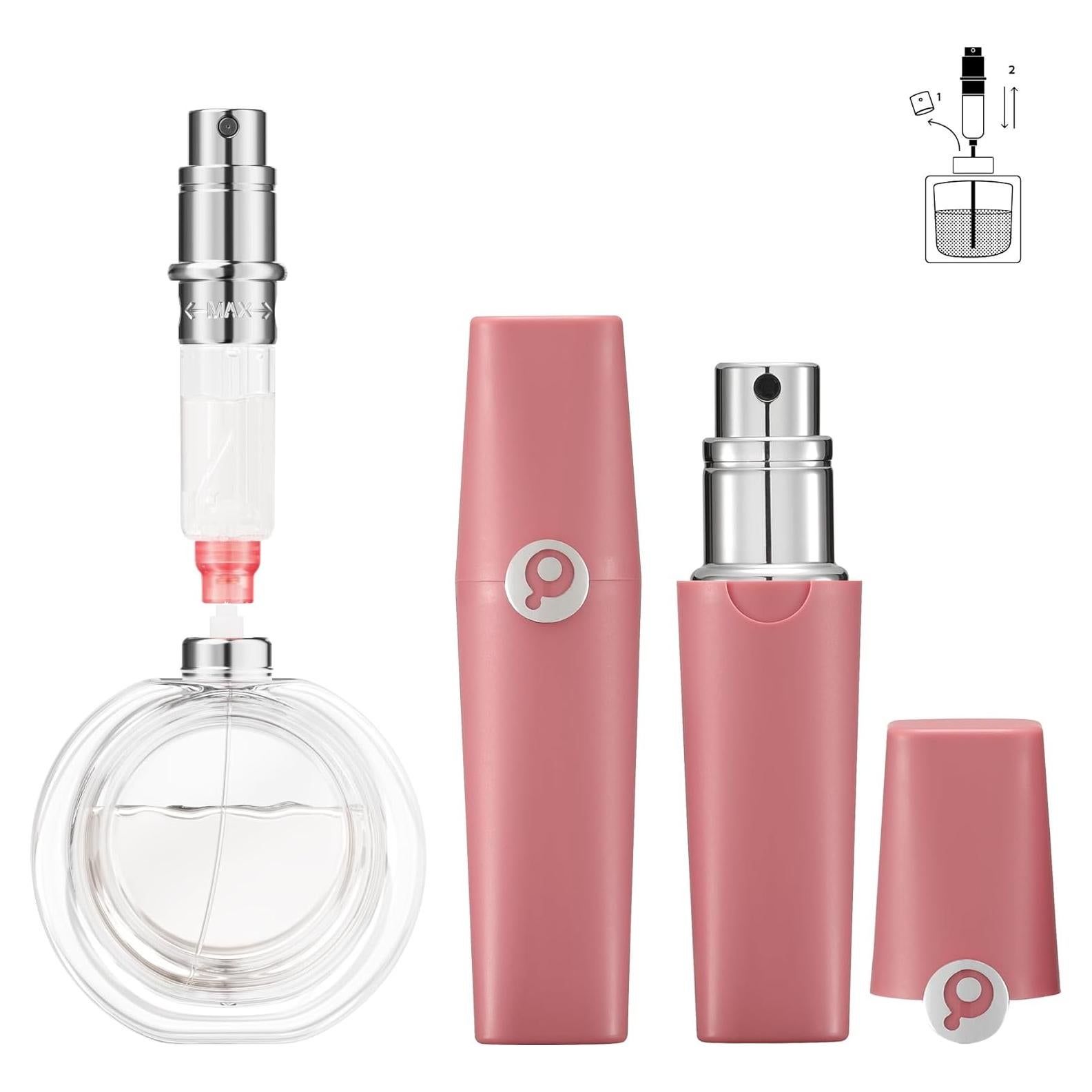 Atomizador de Perfume Recargable Perfume Pod ATOM01 Rosa 5ml