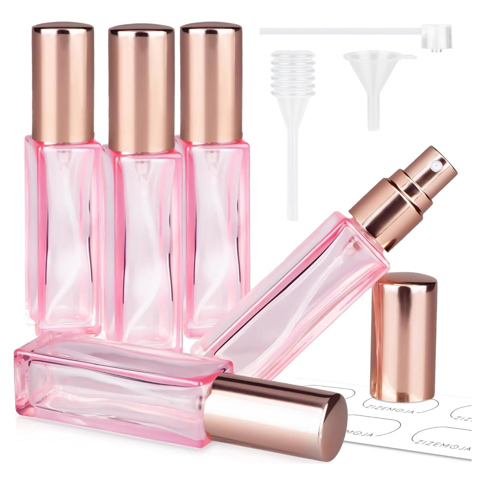 Set de 5 Botellas de Perfume ZIZEMOJA 10ml Rosa Claro