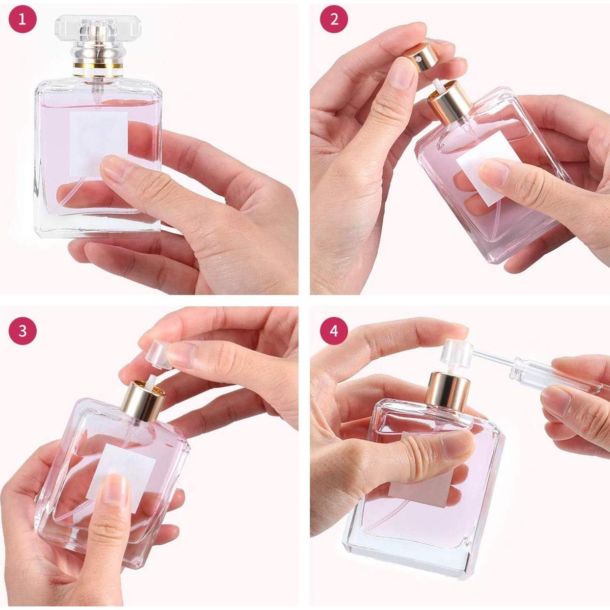 Atomizador de Perfume Recargable Aufew 10ml Negro a Prueba de Fugas