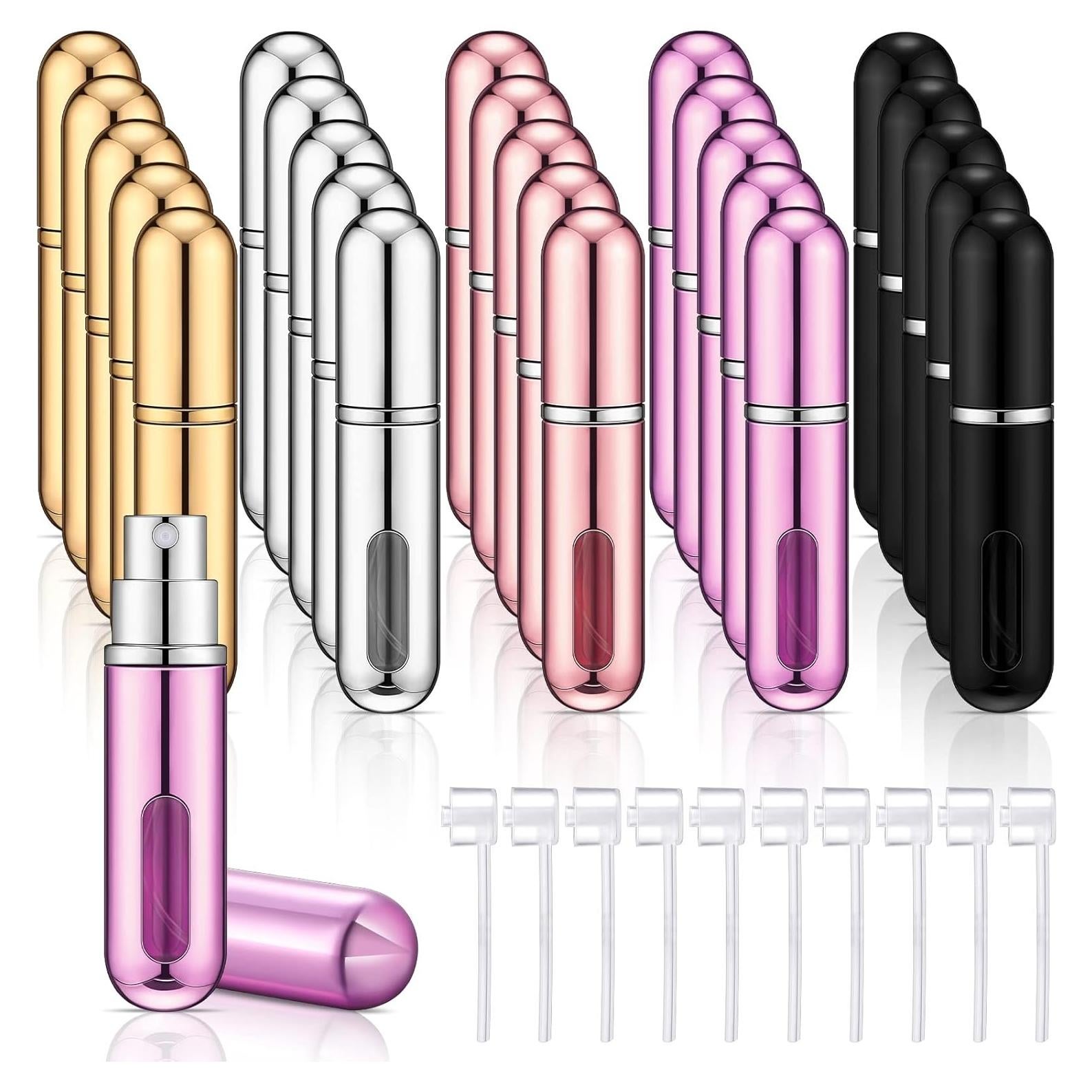 Remerry 30 Pcs Mini Botellas de Spray Rellenables 5ml Viaje