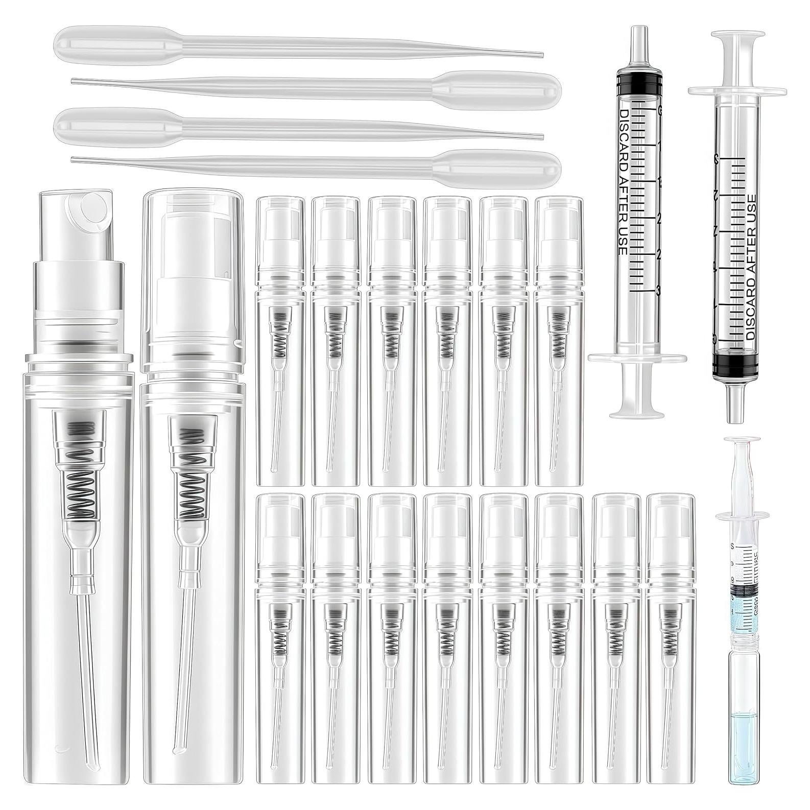 Kit de 22 Piezas Botellas Spray 3ml Notoke con Accesorios