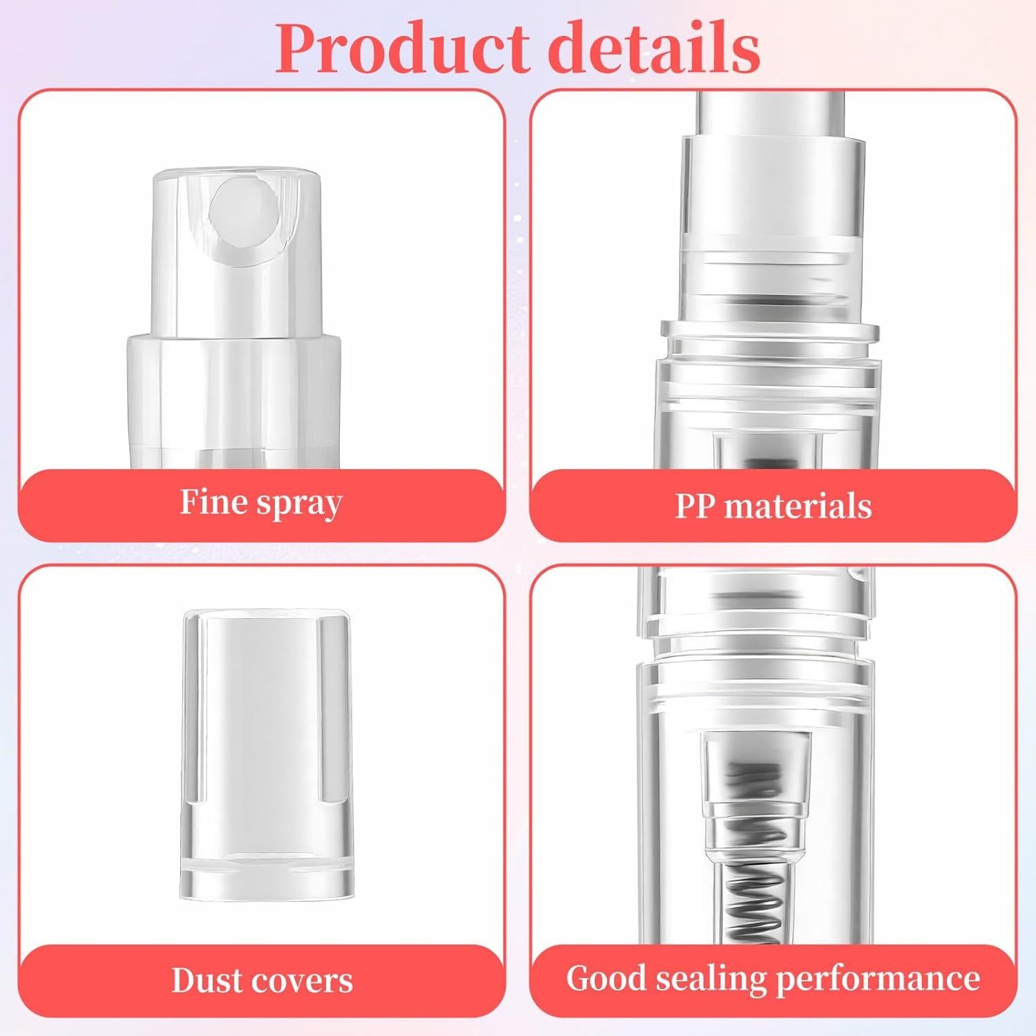 Kit de 22 Piezas Botellas Spray 3ml Notoke con Accesorios