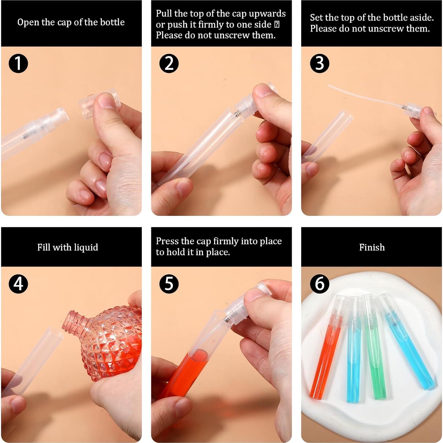 Paquete de 12 Botellas de Spray de Viaje 8ml QfwdfcTrenz