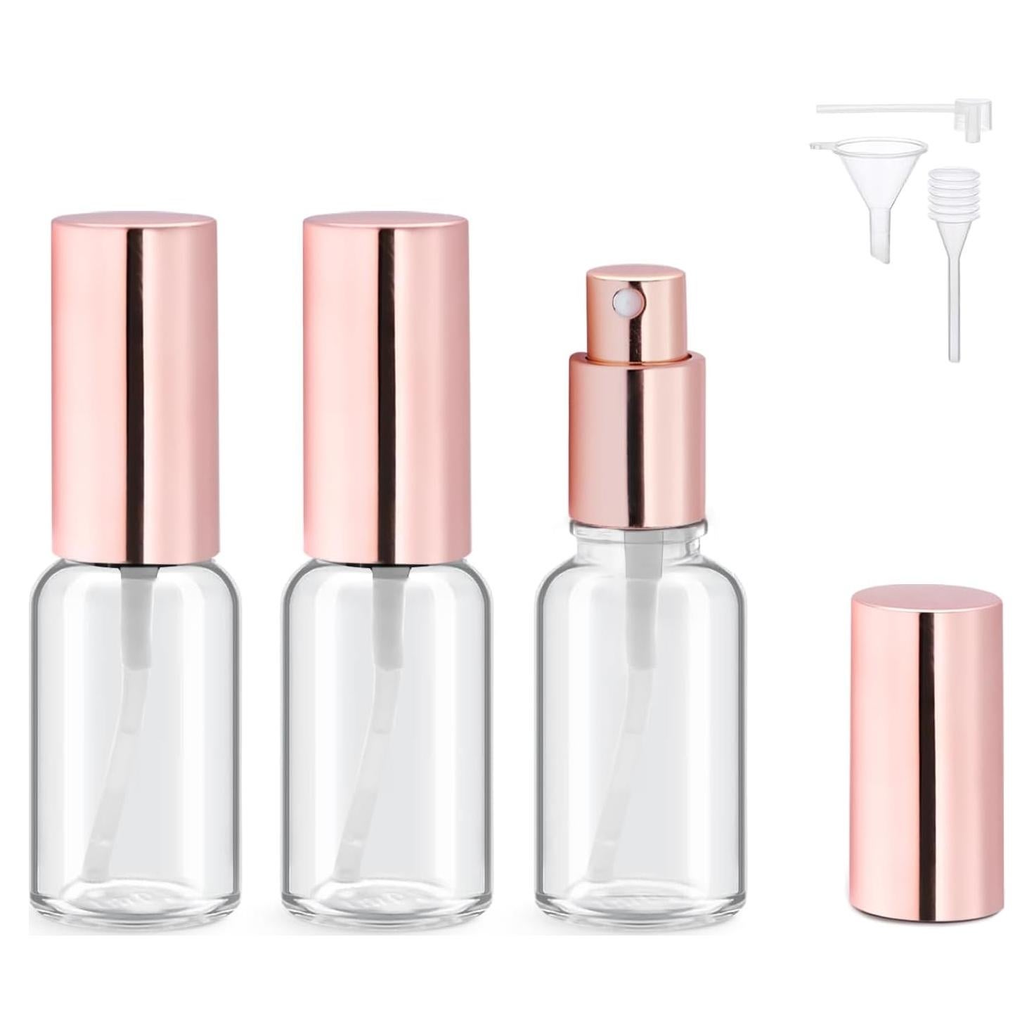 Set de 3 Botellas de Spray Recargables YOCASII 20ml Vidrio