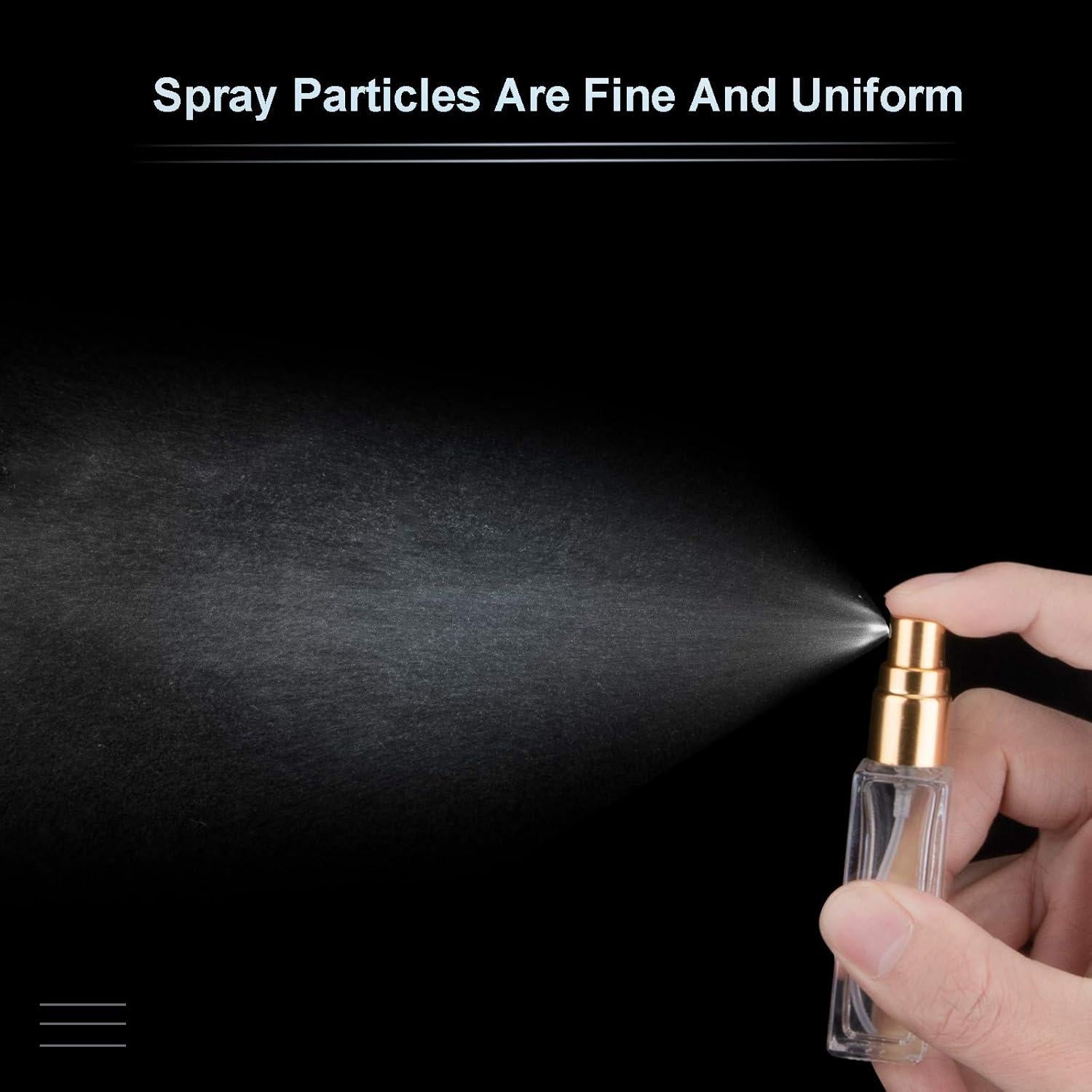 6 Botellas de Perfume Rellenables C&Xanadu 8ml Vidrio A Prueba de Fugas