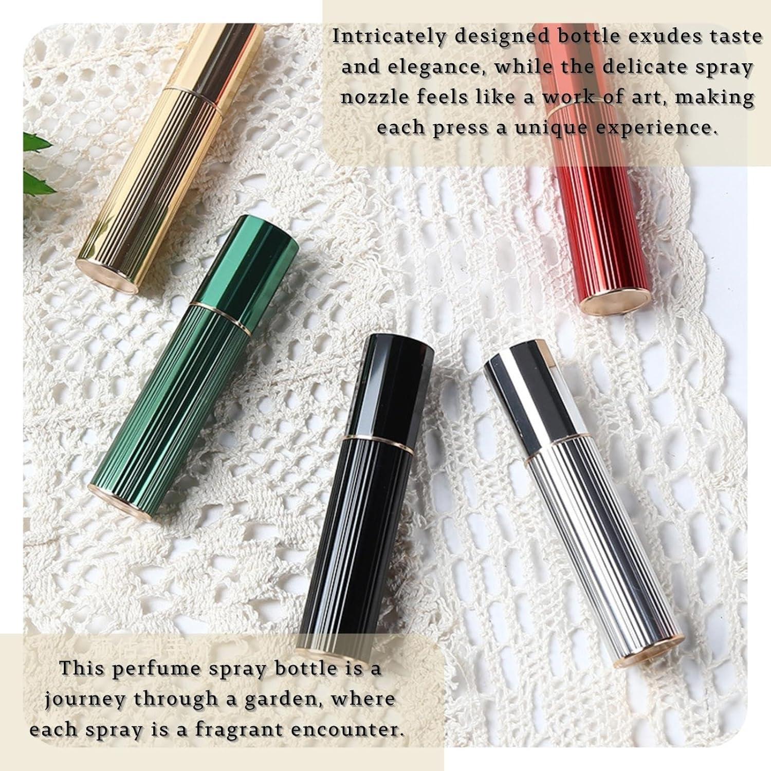 Botella de Spray de Perfume UULANFA 5ml Rojo Recargable