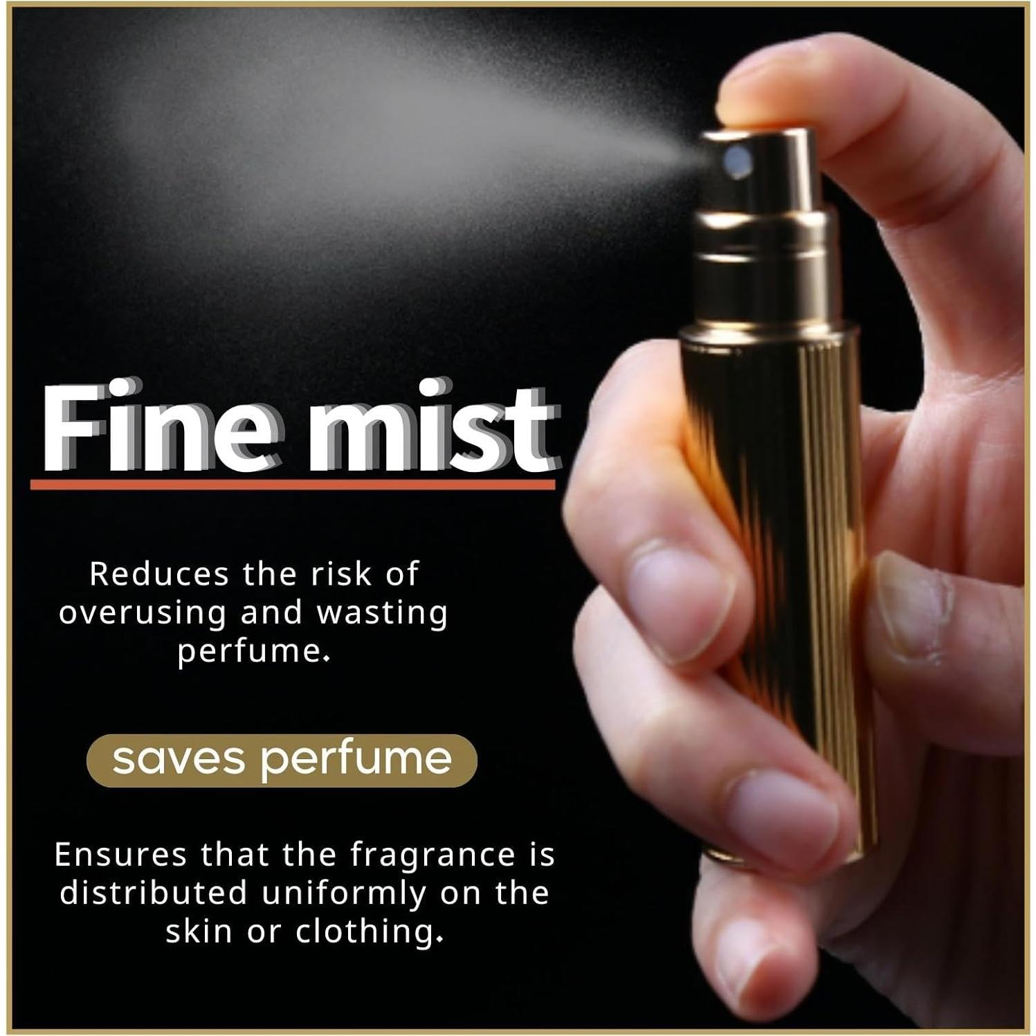 Botella de Spray de Perfume UULANFA 5ml Rojo Recargable