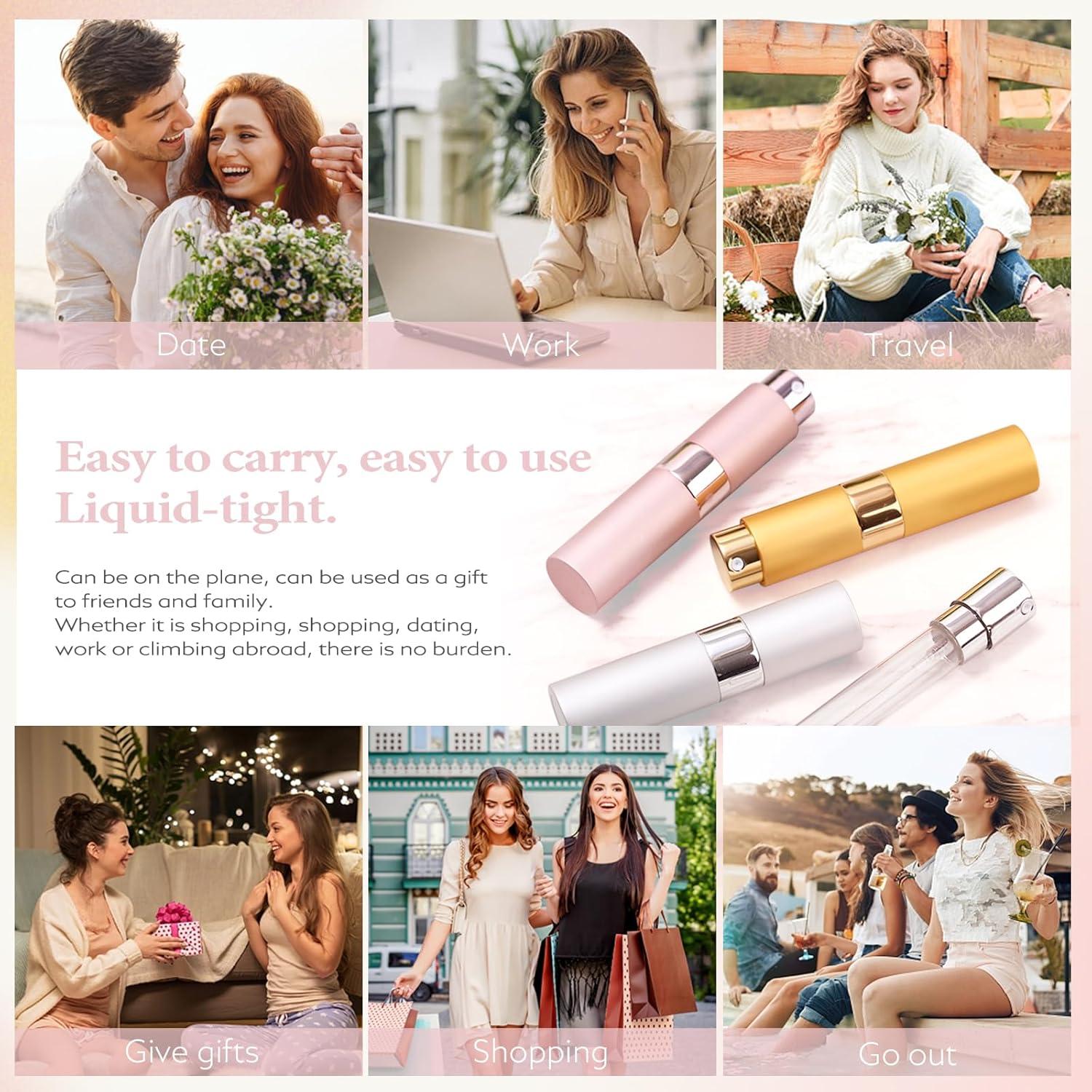 Atomizador de Perfume Recargable Mini Lil Ray 8ML - 5 Colores