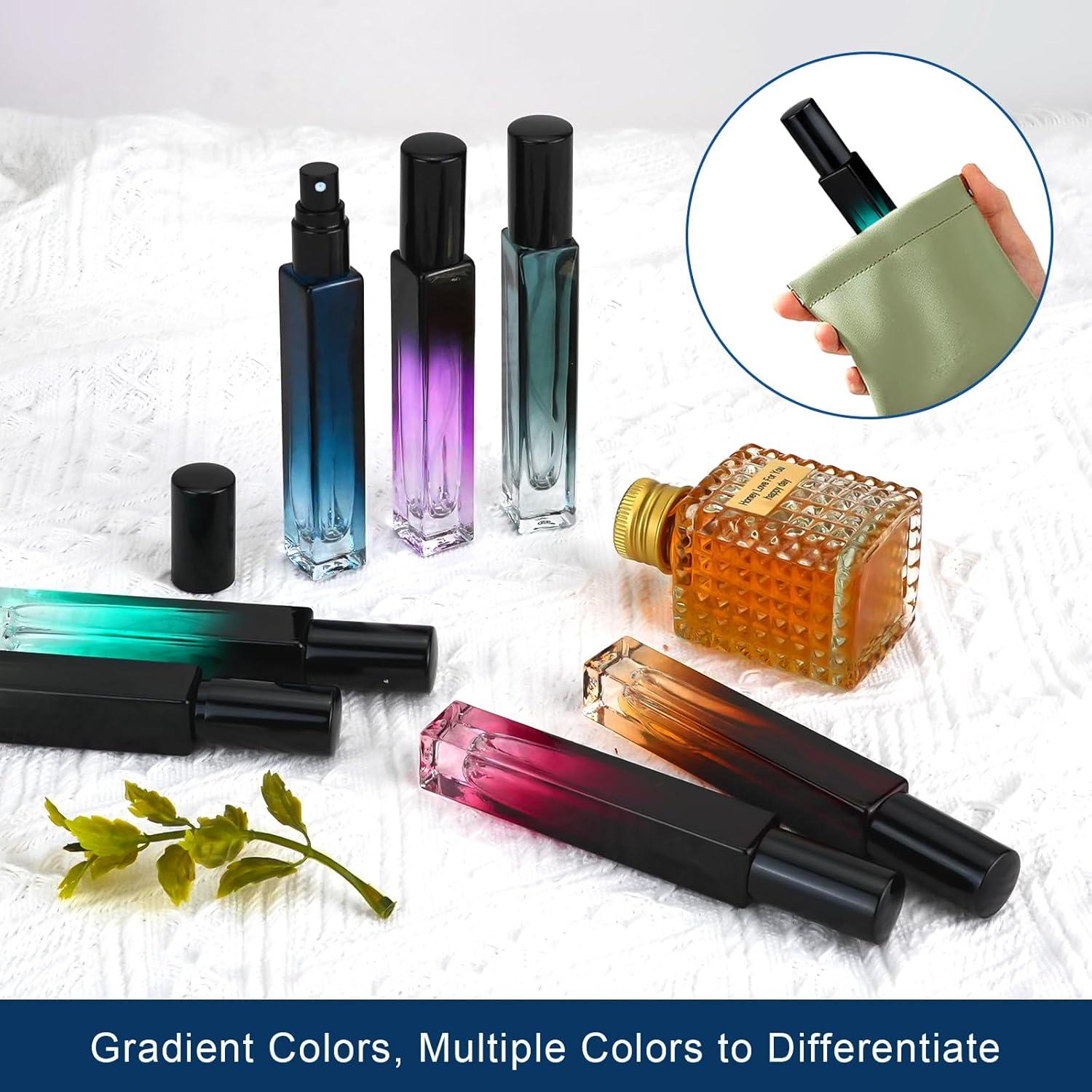 7 Botellas de Perfume de Vidrio LIOUCBD 10ml Viaje Reutilizables