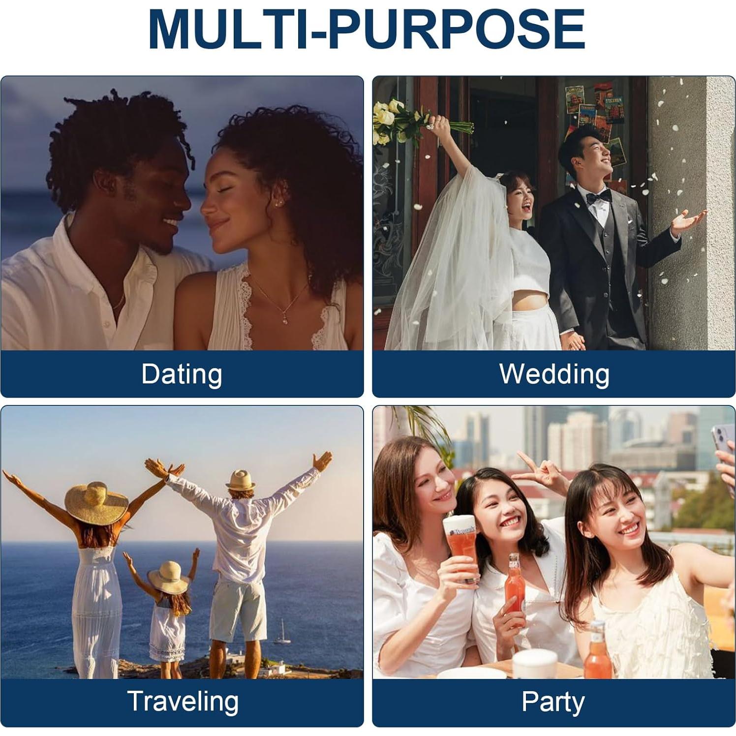 7 Botellas de Perfume de Vidrio LIOUCBD 10ml Viaje Reutilizables