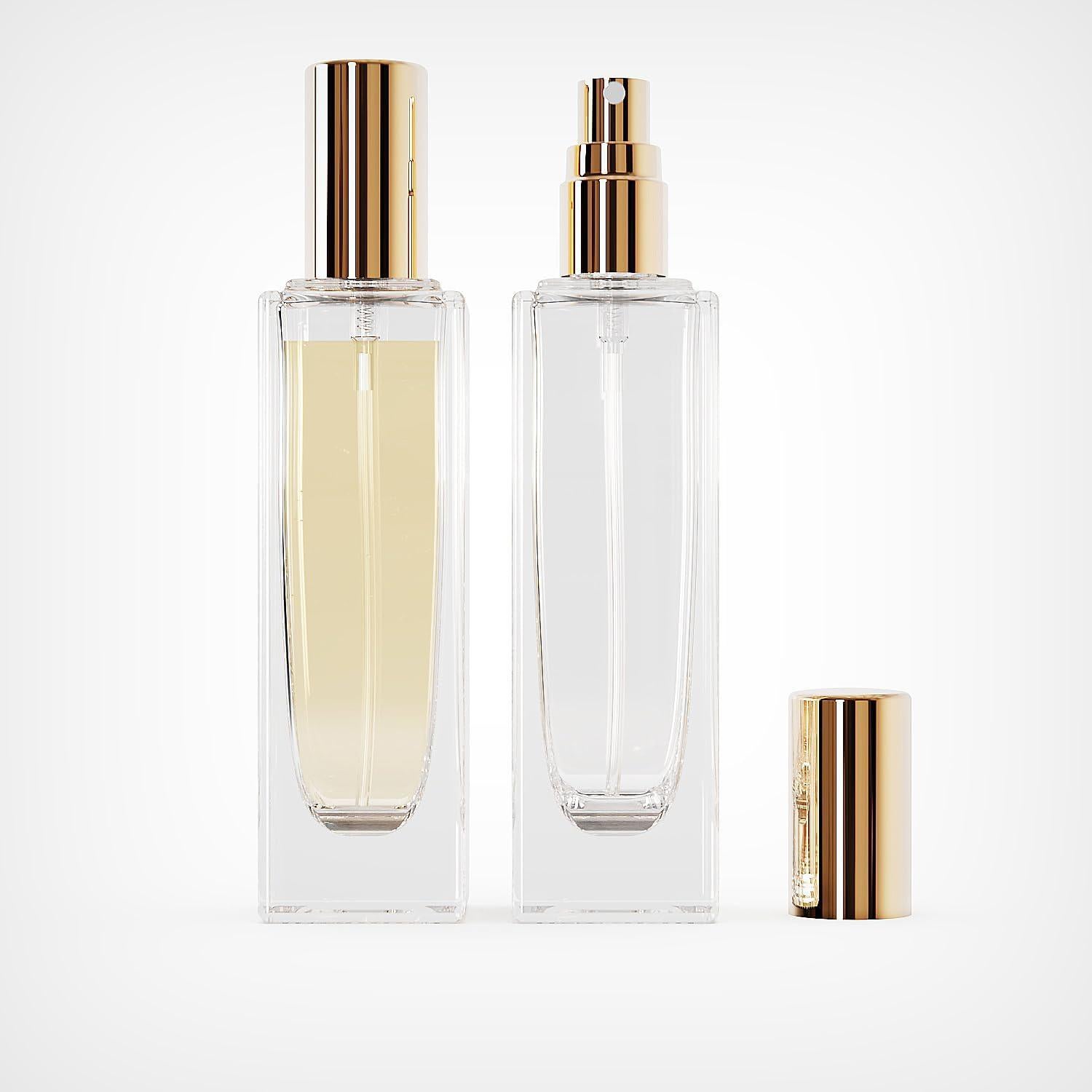 2 Botellas de Perfume Rellenables 30ml Seafulee a Prueba de Fugas