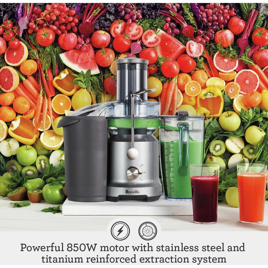 Exprimidor Breville BJE430SIL 2L Plata con Tecnología Fría