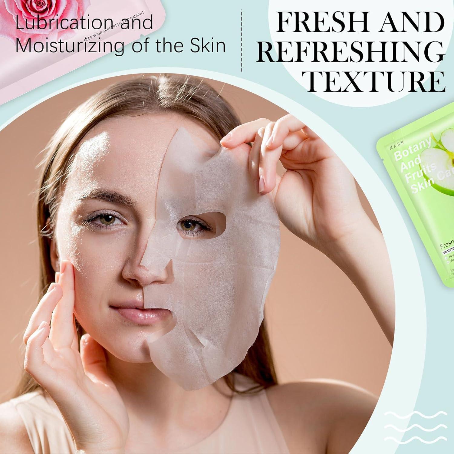 Set de 16 Mascarillas Faciales Hidratantes Viozakanry