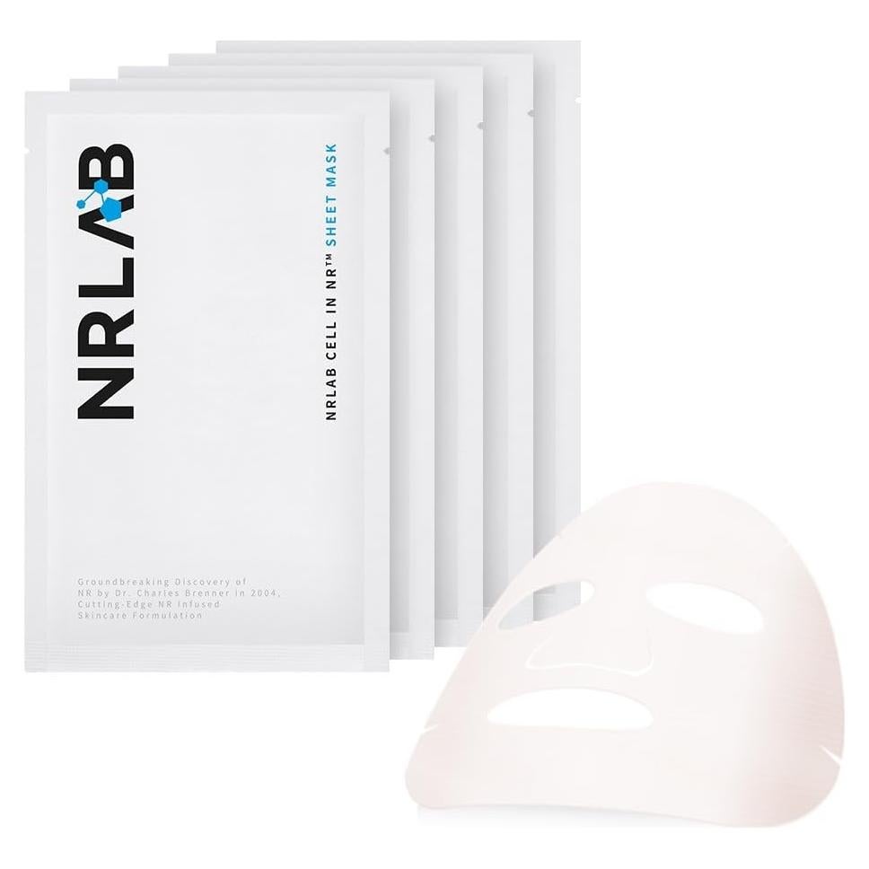 Mascarilla Facial Coreana NR LAB - Hidratante Anti-Envejecimiento - 5 Unidades