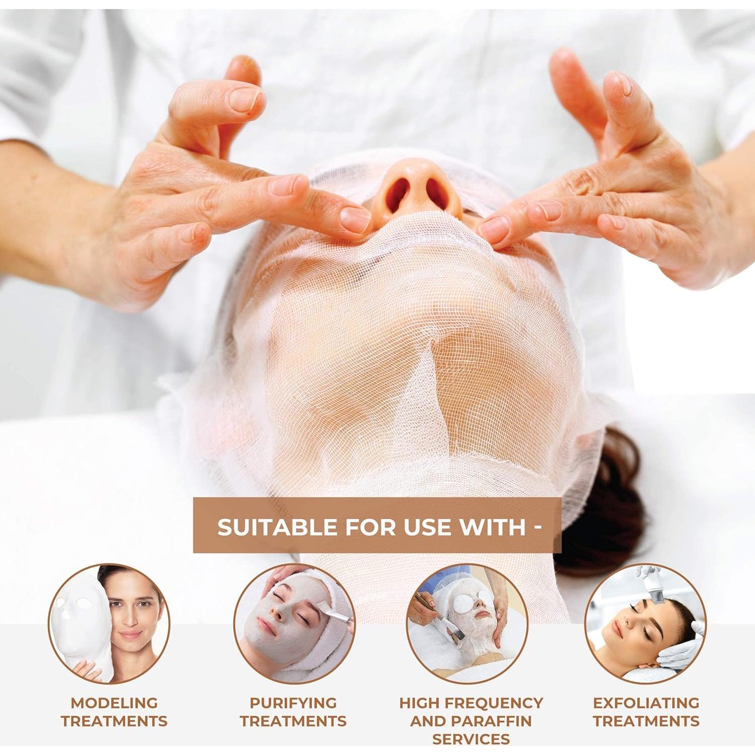 Máscaras Faciales de Gasa ForPro 100% Algodón 100 Unidades