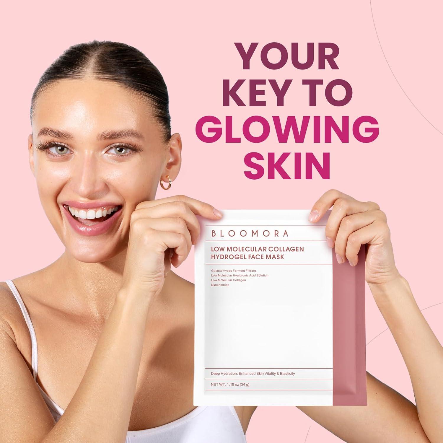 Mascarilla Facial de Colágeno Nocturna BLOOMORA 4x34g