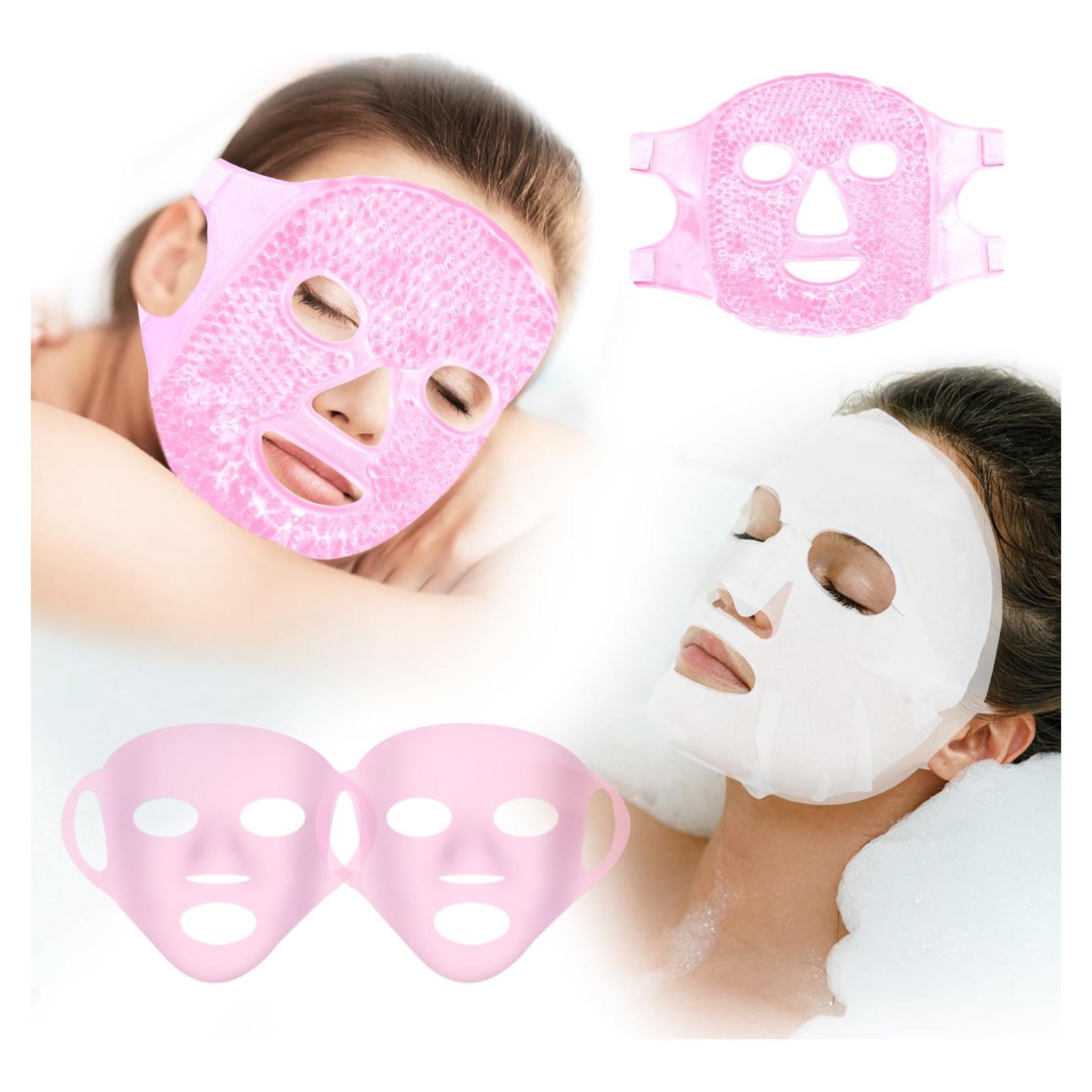 Juego de Máscaras de Hielo Reutilizables CONBELLA - Alivio Migrañas y Dolor