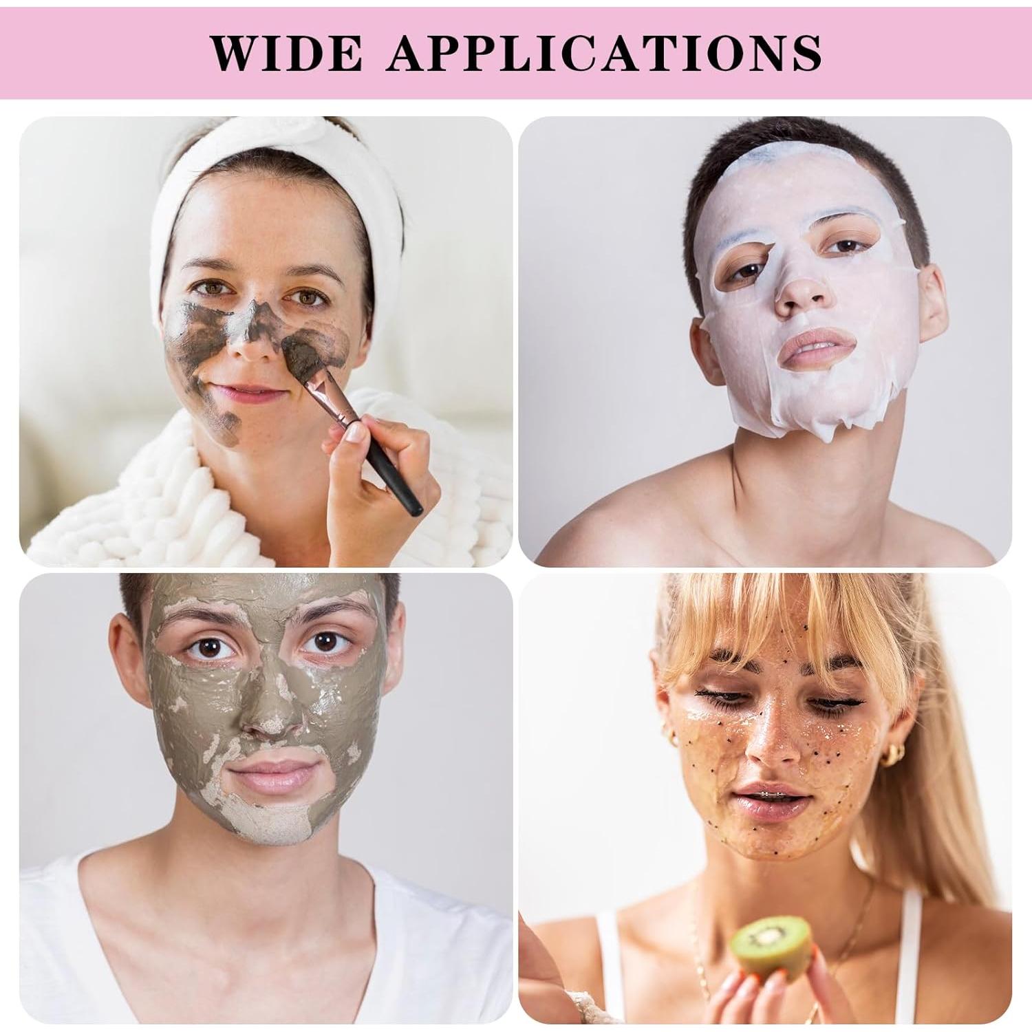 300 Hojas de Máscara Facial Plástica Desechable PEOVLVN 23x25.5cm