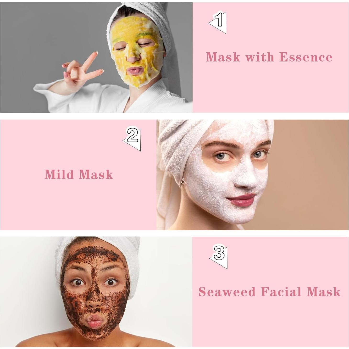 300 Hojas de Máscara Facial Plástica Desechable PEOVLVN 23x25.5cm