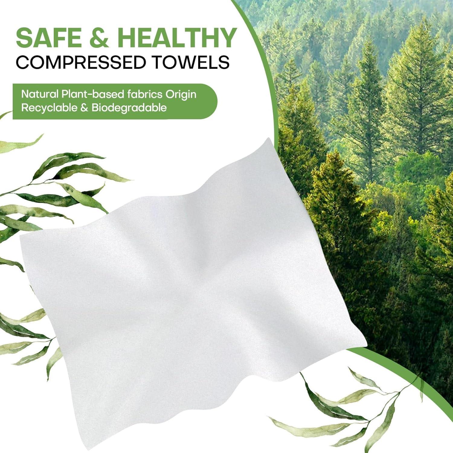 Toallas Comprimidas Desechables Fancyou 300 Pcs 23x19 cm