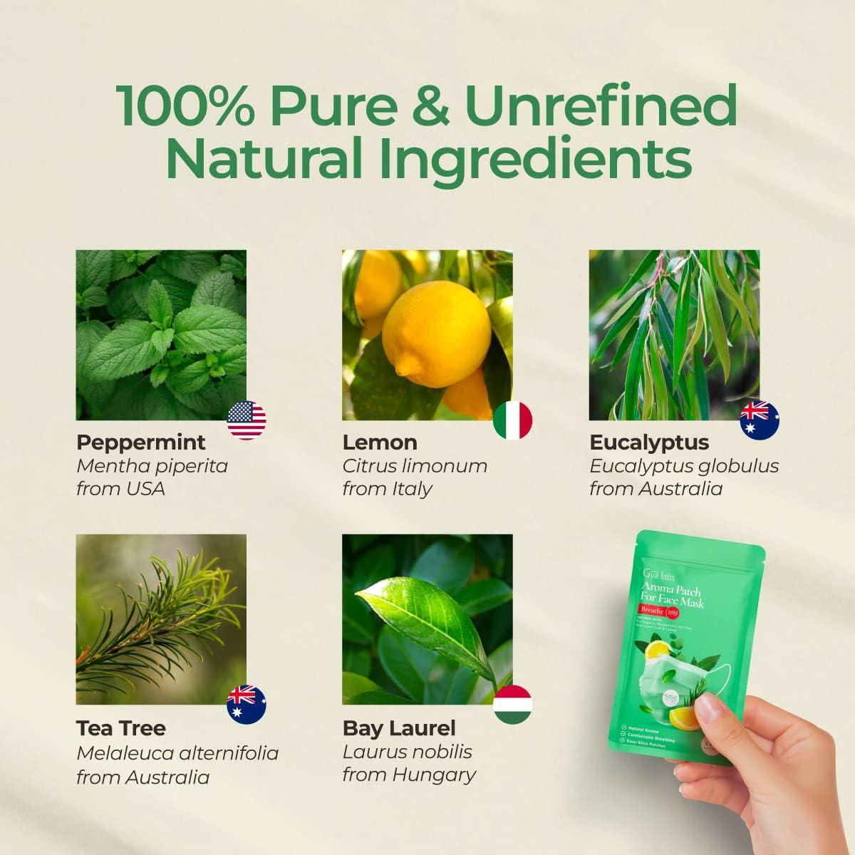 Parches de Aromaterapia Gya Labs Breathe - 60 Piezas