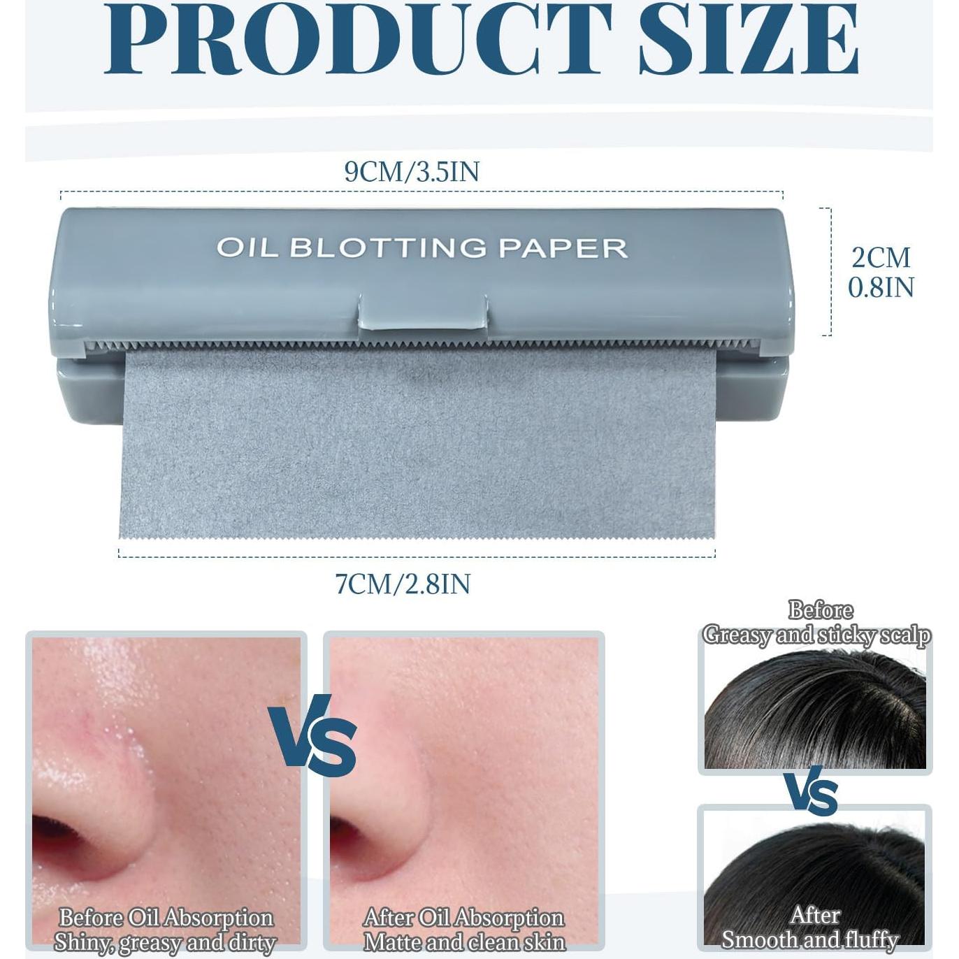 Papel Absorbente de Aceite Facial BOROLA - 100 Hojas para Piel Grasa