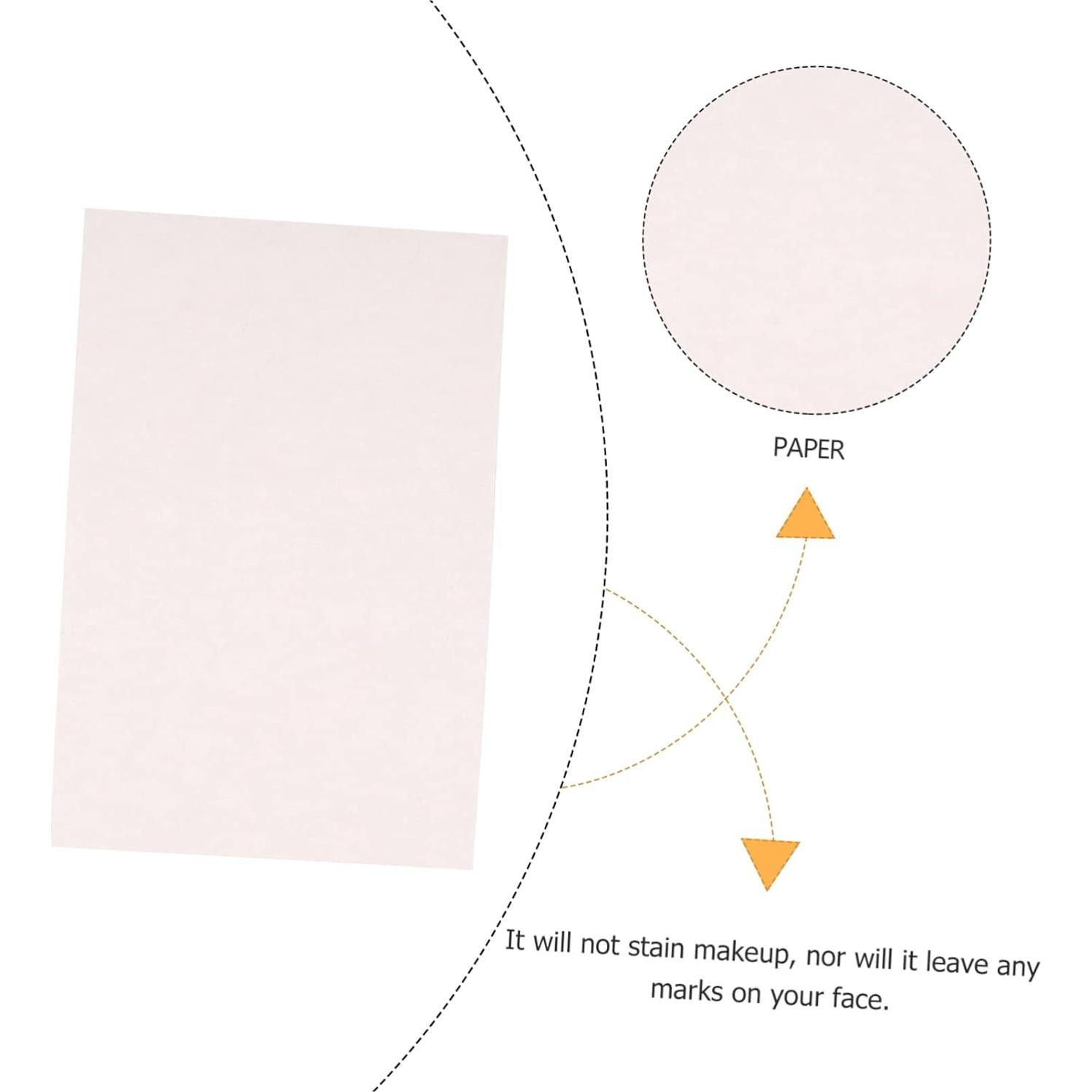 Papel Absorbente de Aceite Facial Ipetboom 200 Piezas Portátil