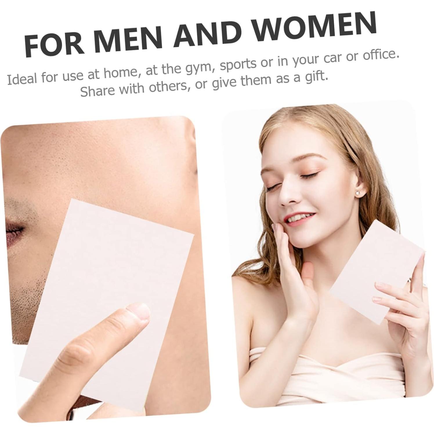 Papel Absorbente de Aceite Facial Ipetboom 200 Piezas Portátil