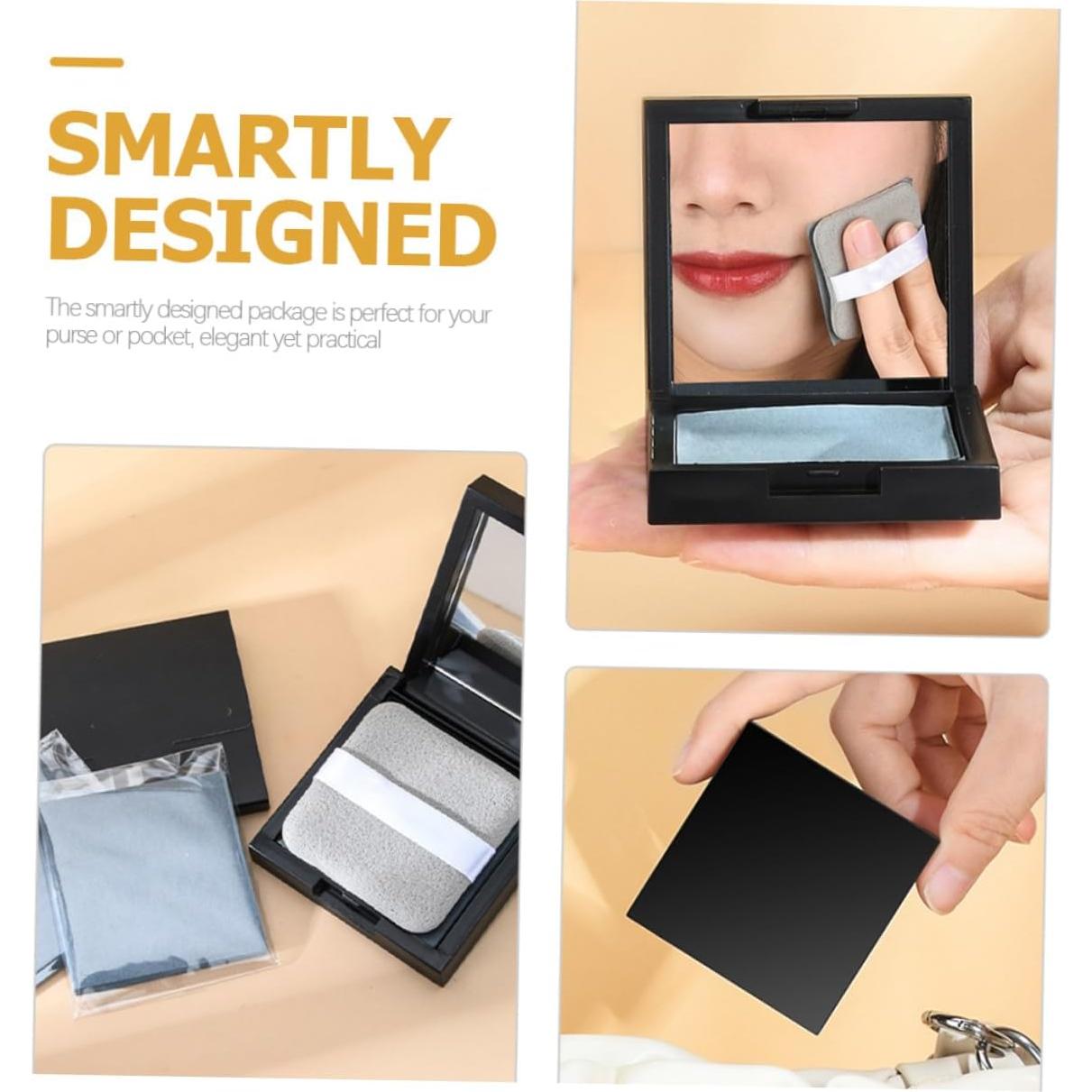 Papel Absorbente de Aceite Facial MUCKLILY con Espejo 6.4x6.2cm