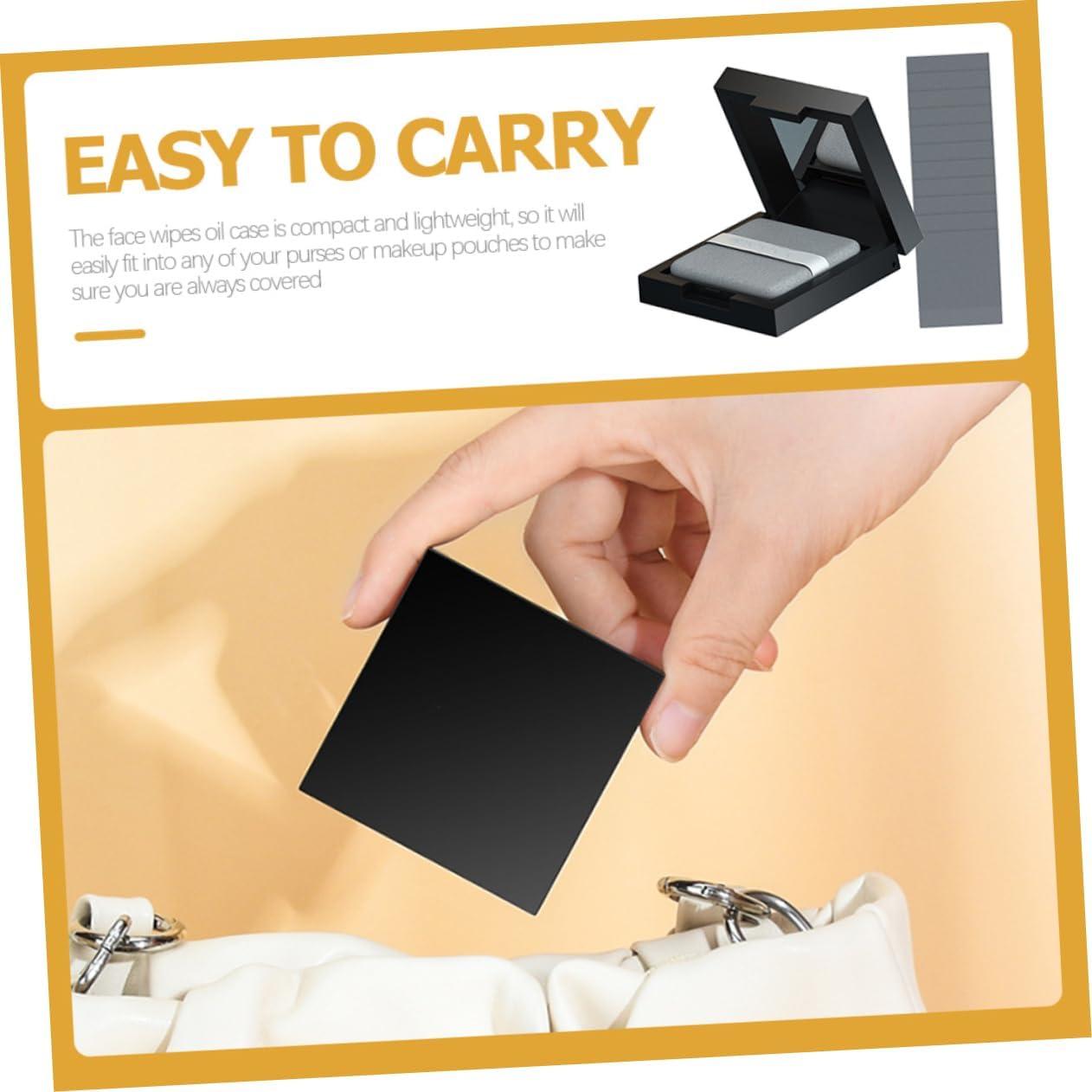 Papel Absorbente de Aceite Facial MUCKLILY con Espejo 6.4x6.2cm