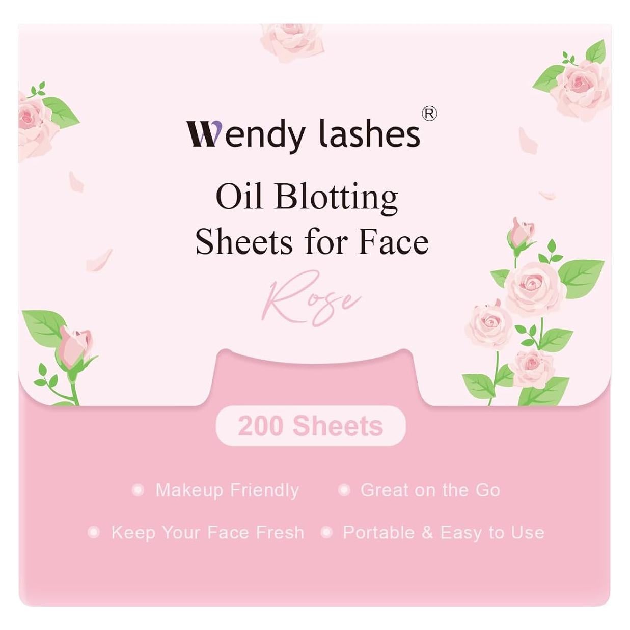 Hojas Absorbentes de Aceite para la Cara Wendy 200Pcs 9x9cm