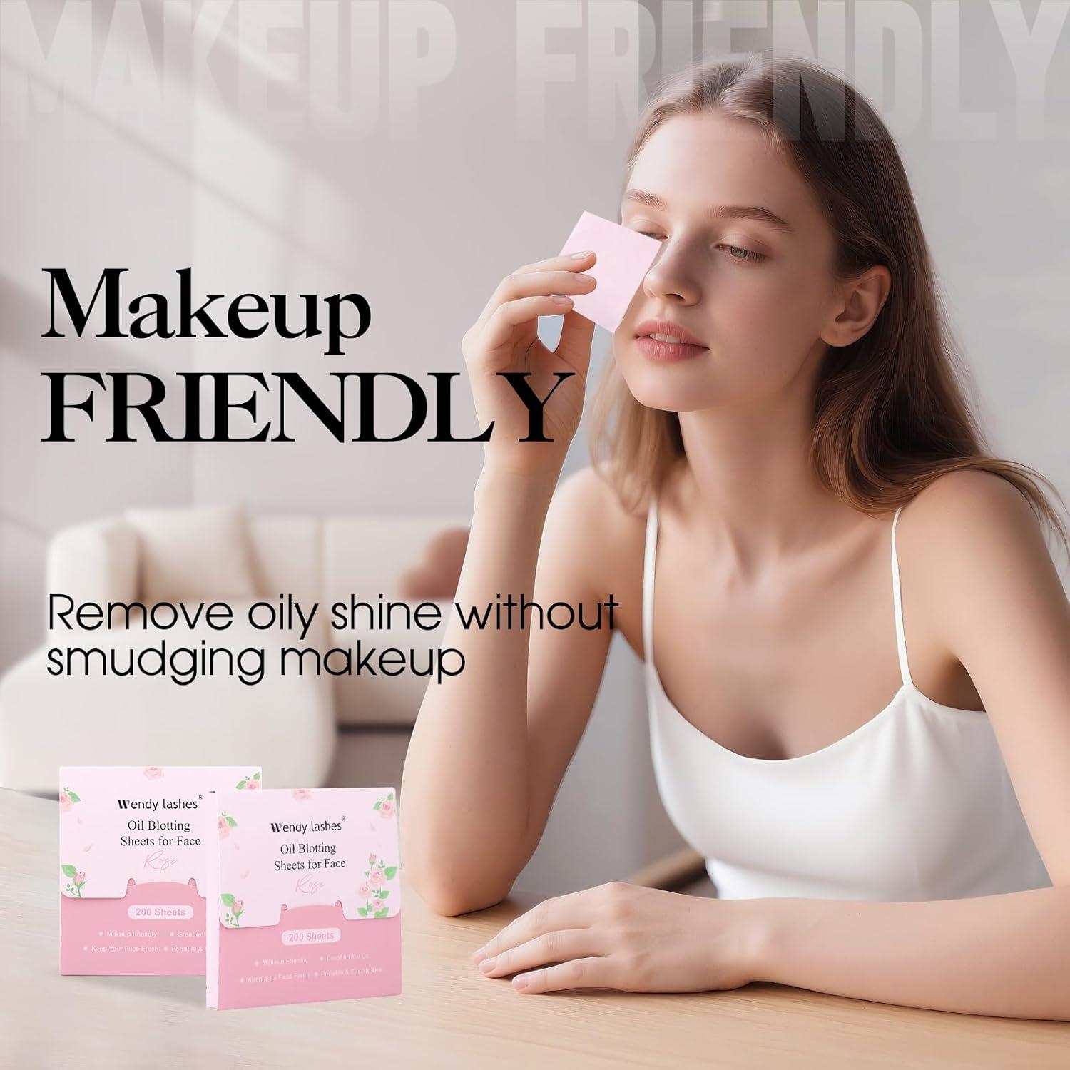 Hojas Absorbentes de Aceite para la Cara Wendy 200Pcs 9x9cm