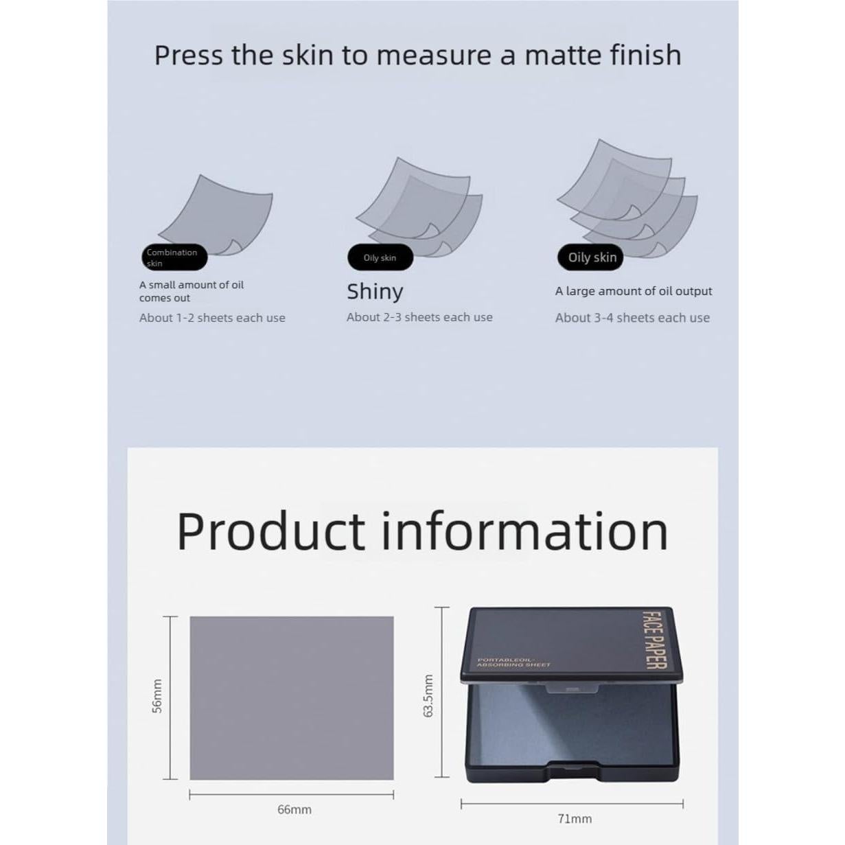 Papel Absorbente de Aceite 300 Hojas Genérico Té Verde