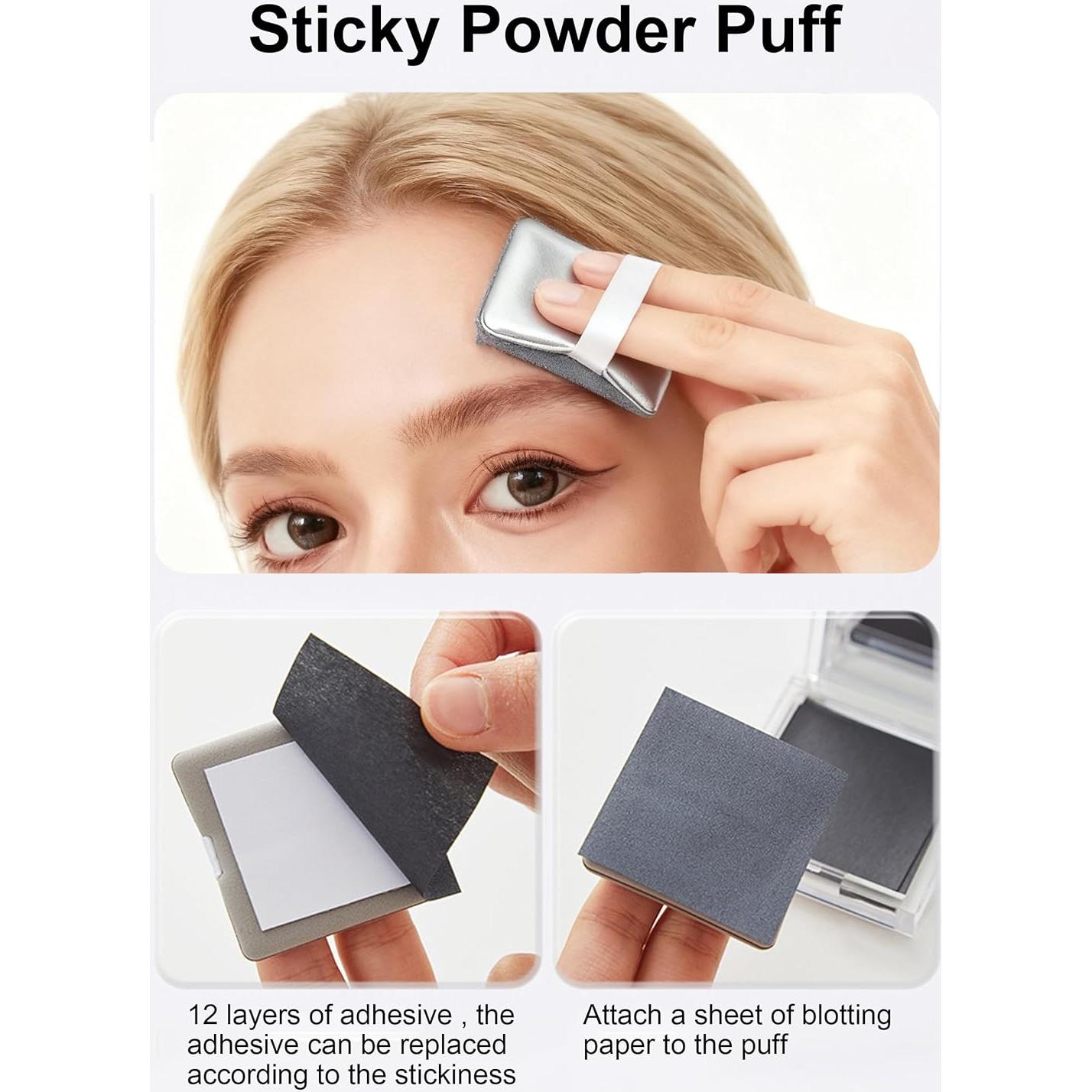 Papel Absorbente de Aceite Okerker - 300 Hojas con Puff y Espejo