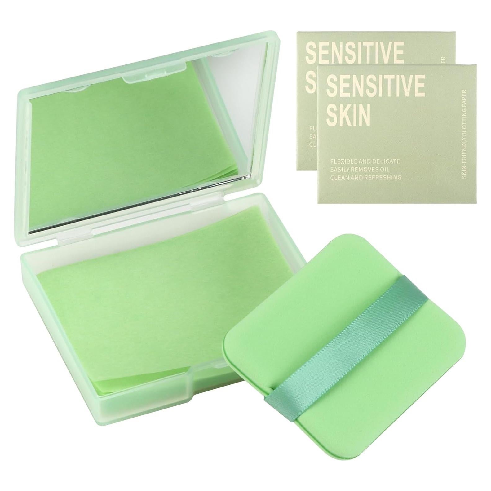 300 Hojas Papel Absorbente Nextpal con Espejo y Puff