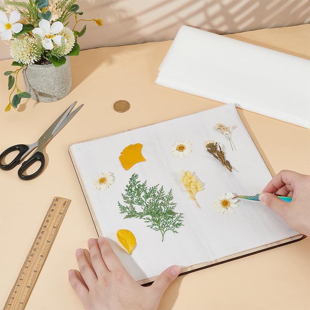 Papel Absorbente para Prensa de Flores BENECREAT 50 Hojas 26.5cm