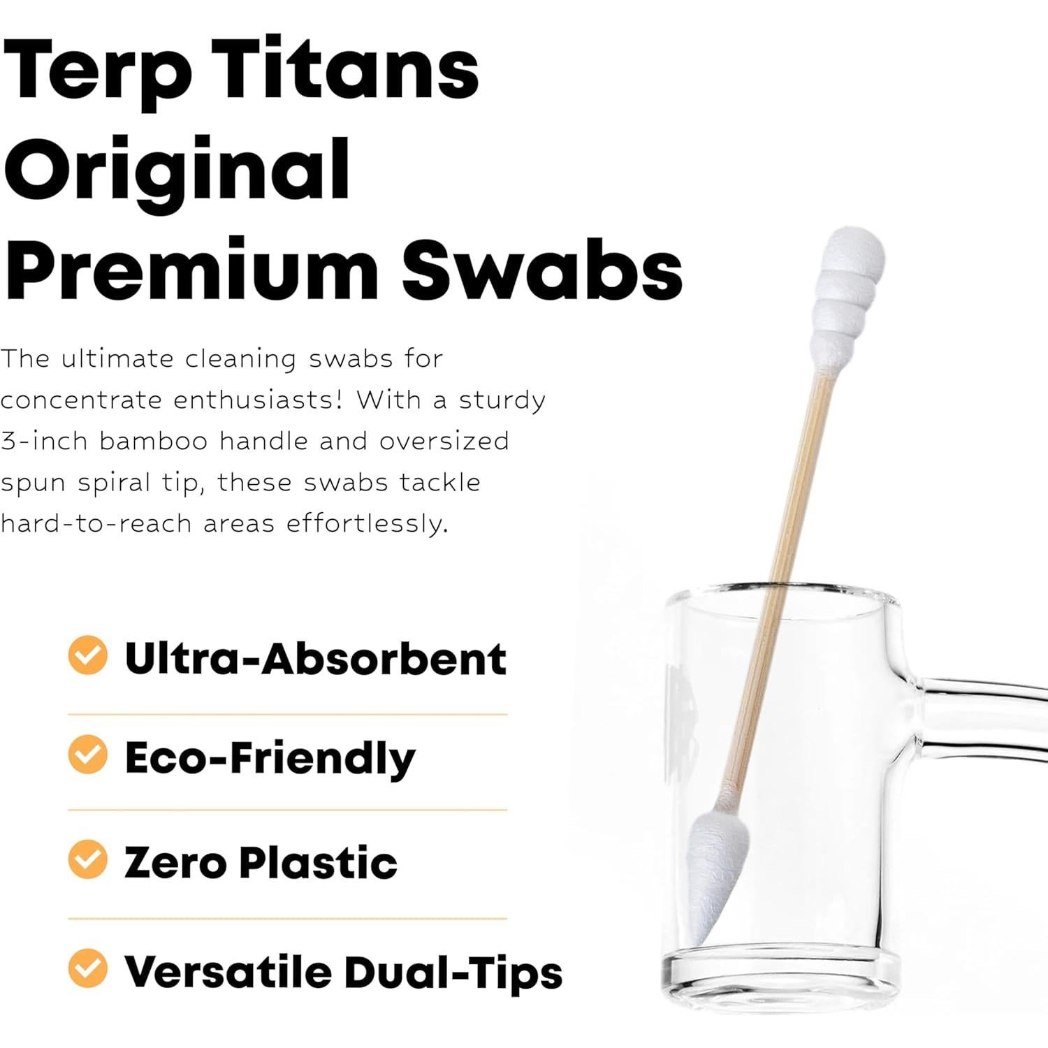 Bastones de Algodón de Bambú Terp Titans Original - 400 Unidades