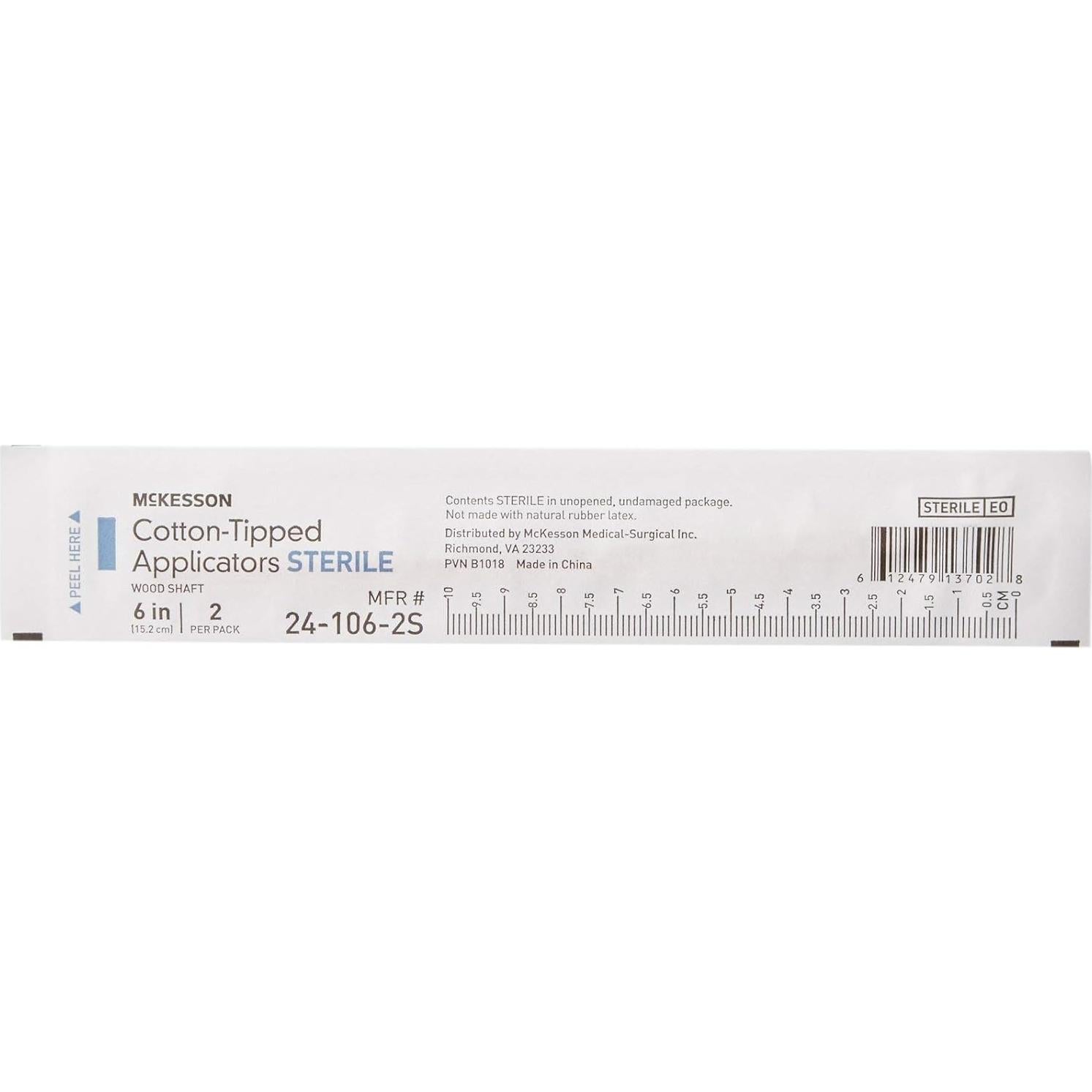 Hisopos de Algodón Estériles McKesson 15 cm - Caja de 200