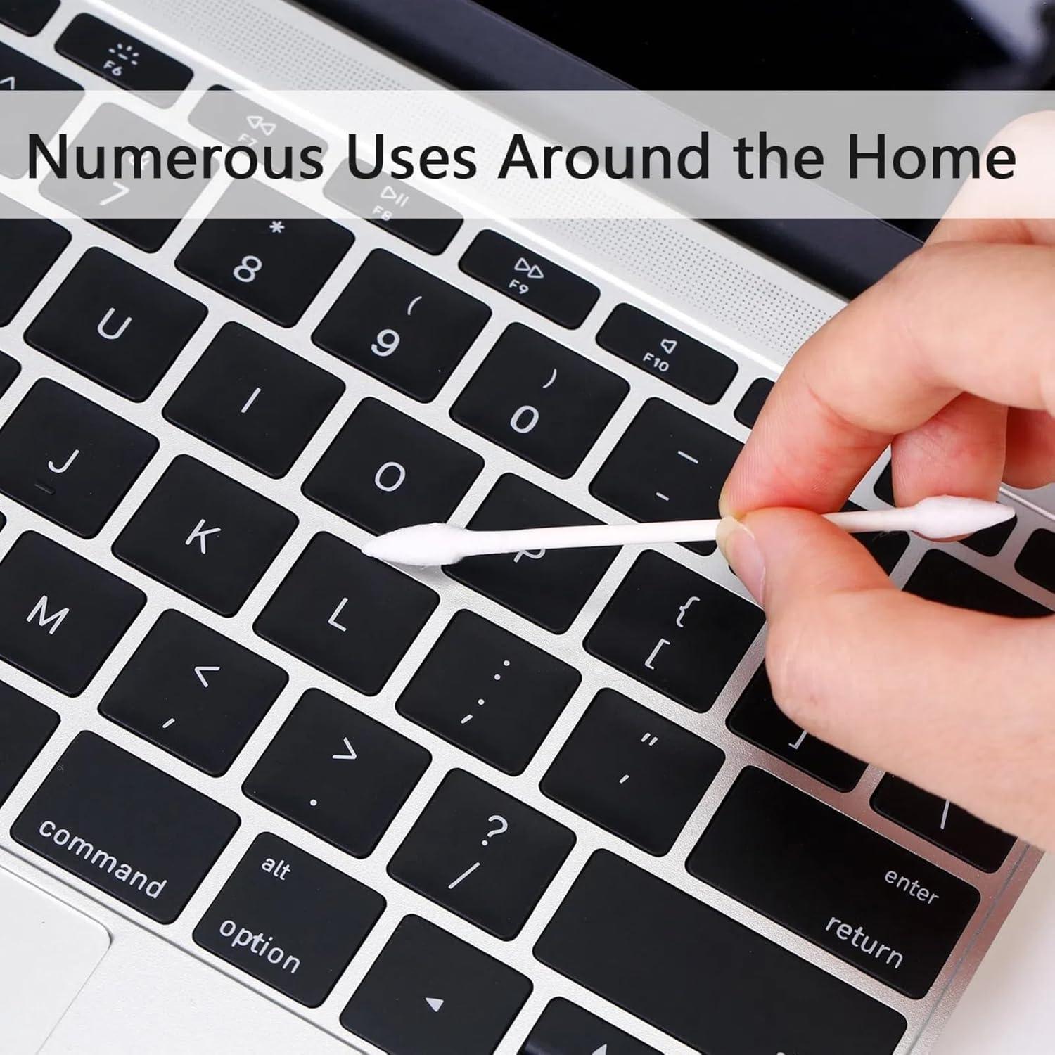 Bastoncillos de Algodón TecUnite 600 Piezas Doble Punta