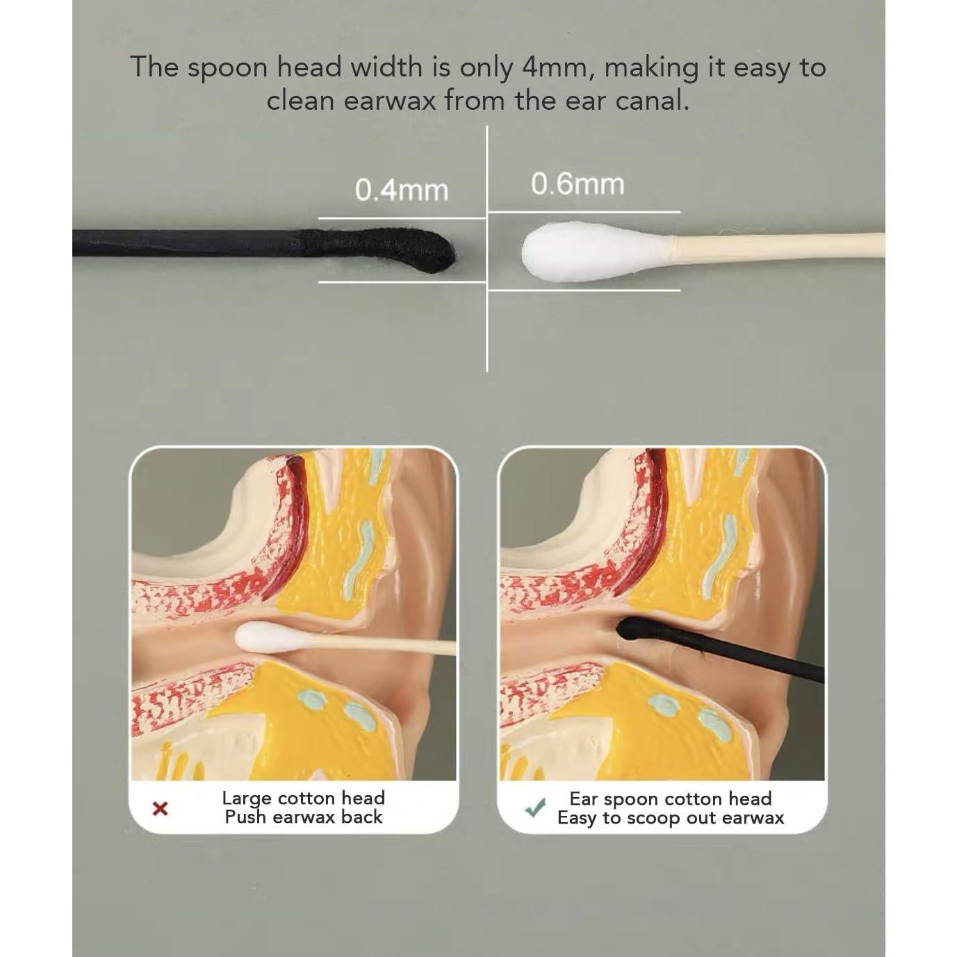 Hisopos de Algodón Multifuncionales GIGIFULL - 100 Piezas