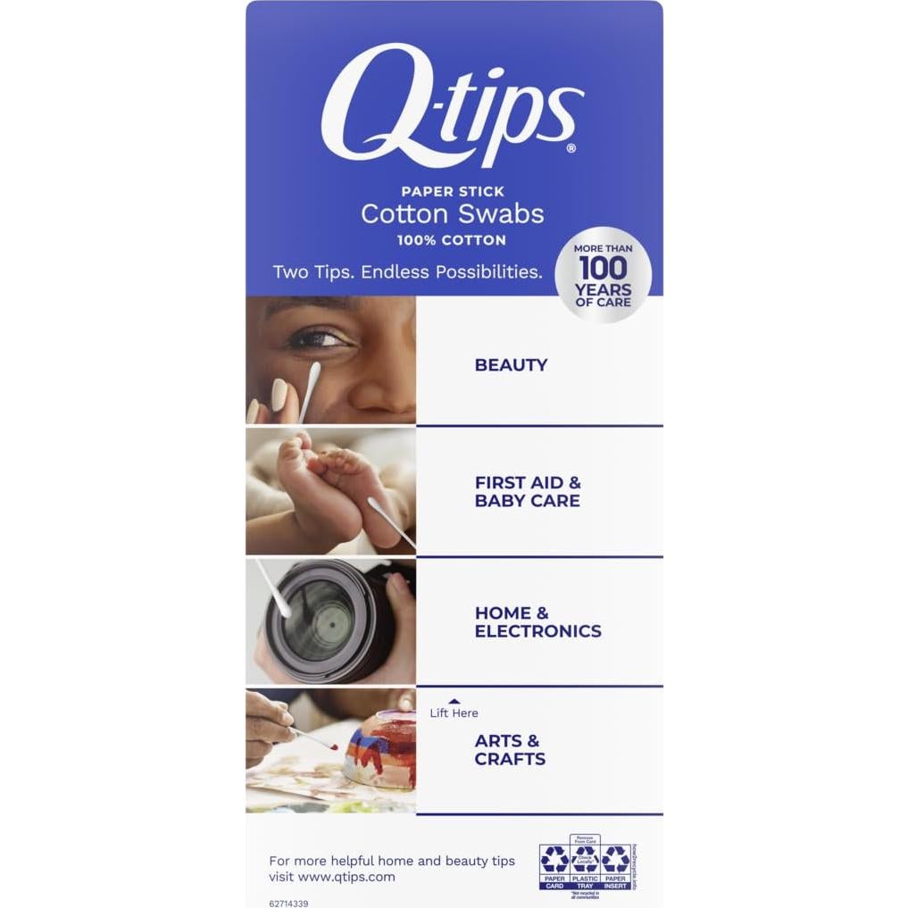 Bastones de Algodón Q-tips 100% Algodón 500 Unidades