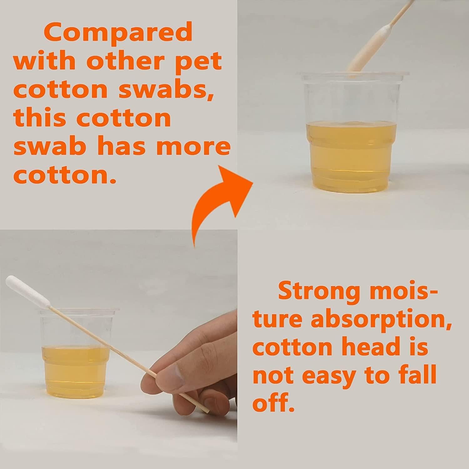 Hisopos de Algodón para Mascotas 200pcs 15cm - Quanzhou