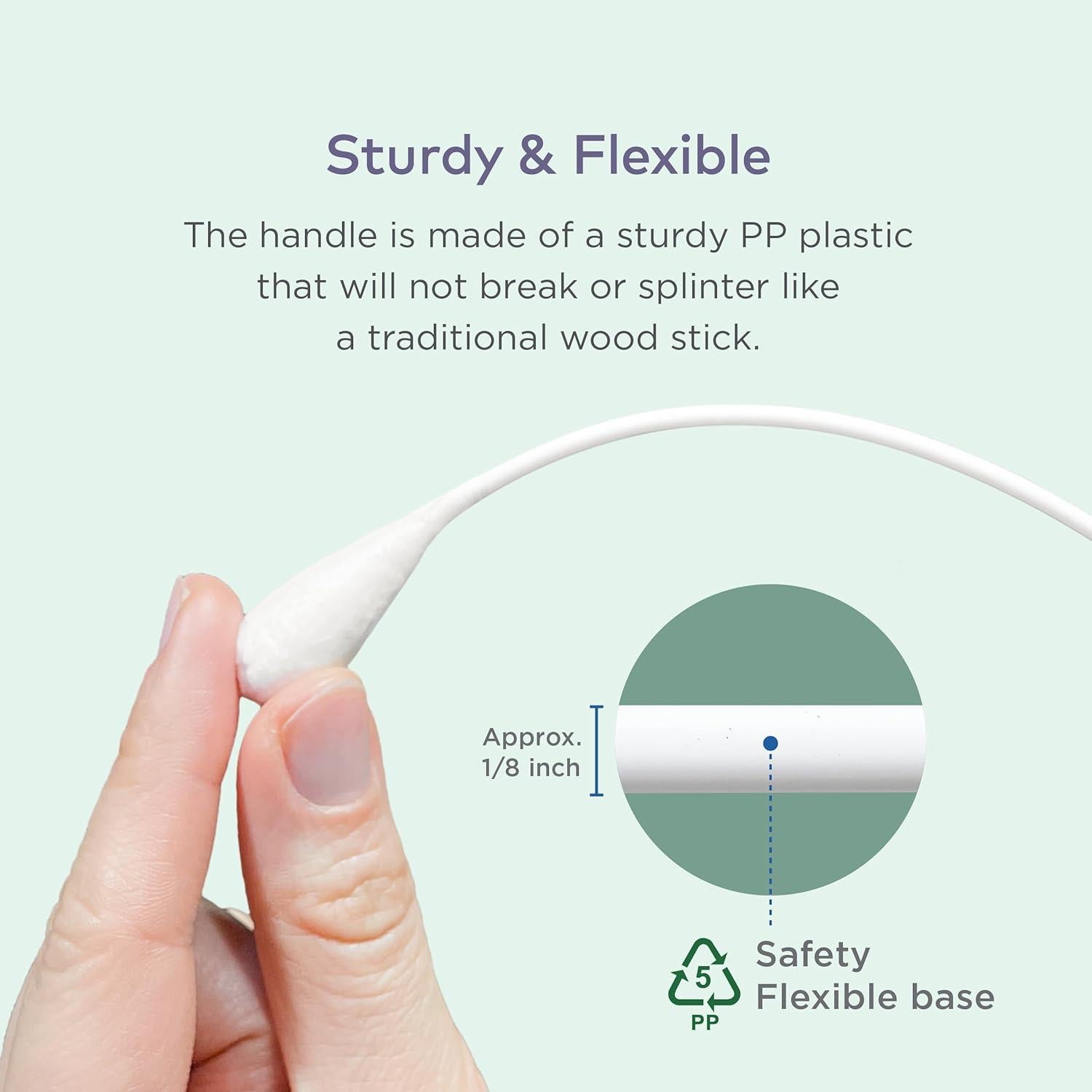 Hisopos de Algodón Extra Grande para Perros y Gatos - 100 Unidades