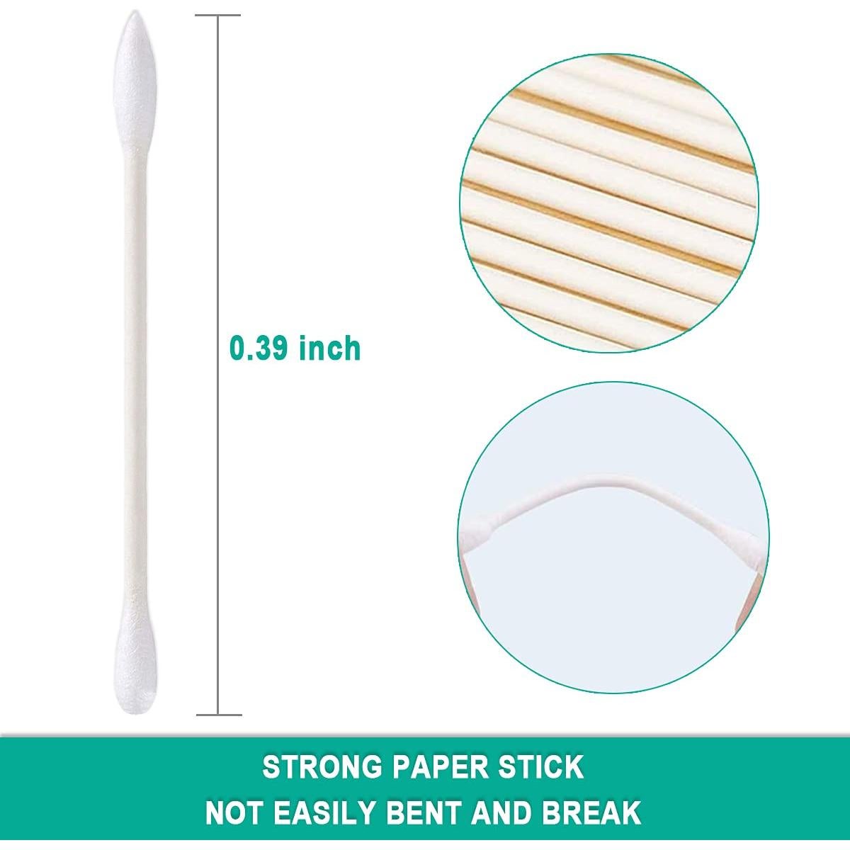 200 Hisopos de Algodón Doble Punta HQSLsund - Envuelto Individualmente