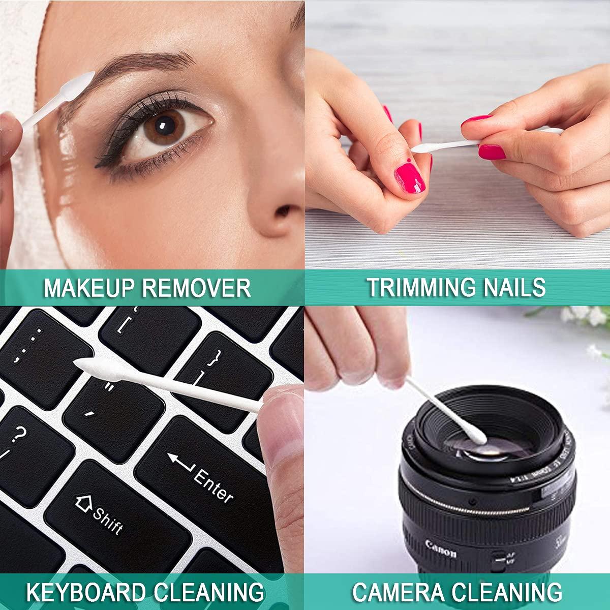 200 Hisopos de Algodón Doble Punta HQSLsund - Envuelto Individualmente