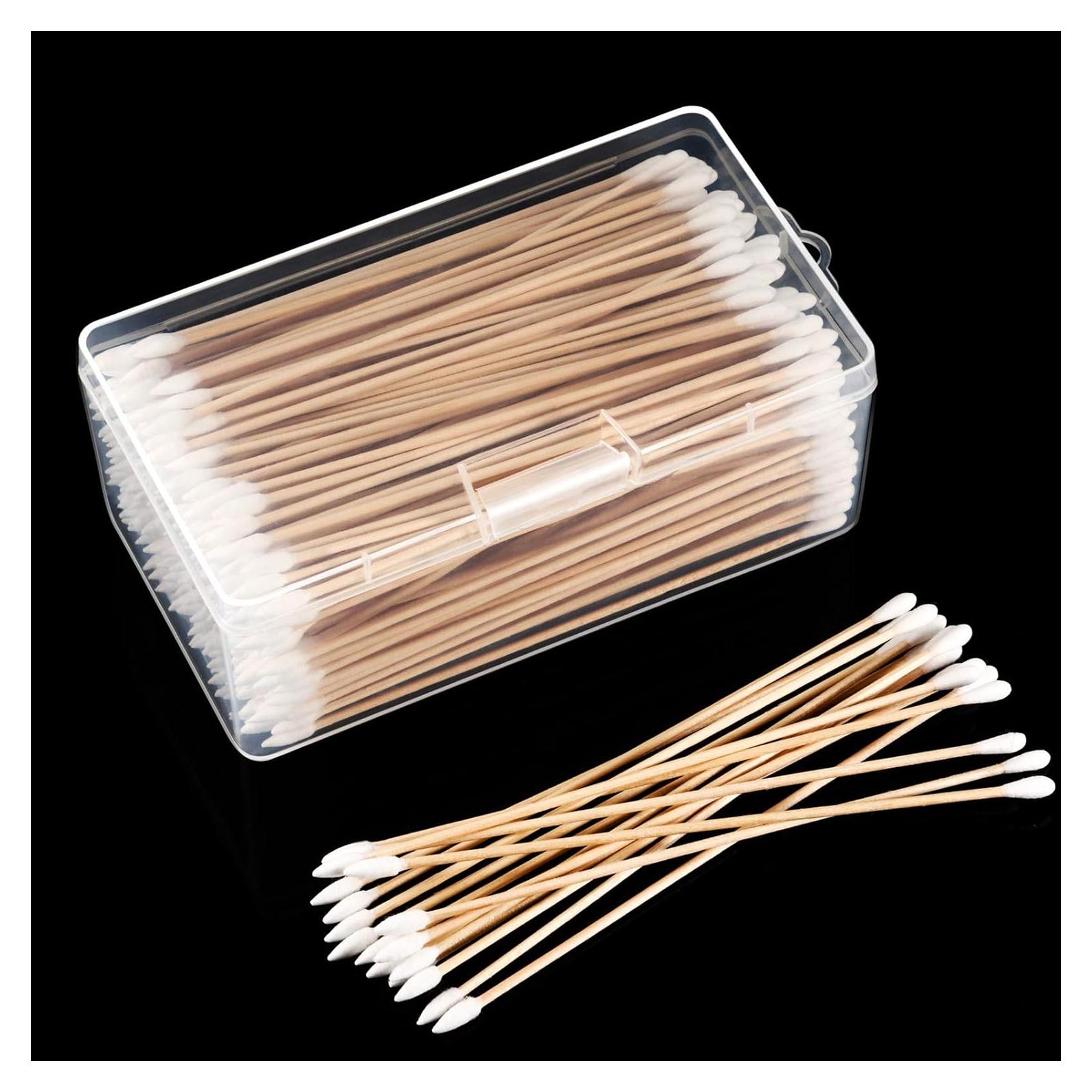 Bastones de Limpieza Norme 300 Piezas 15 cm Madera Punta Afilada/Redonda