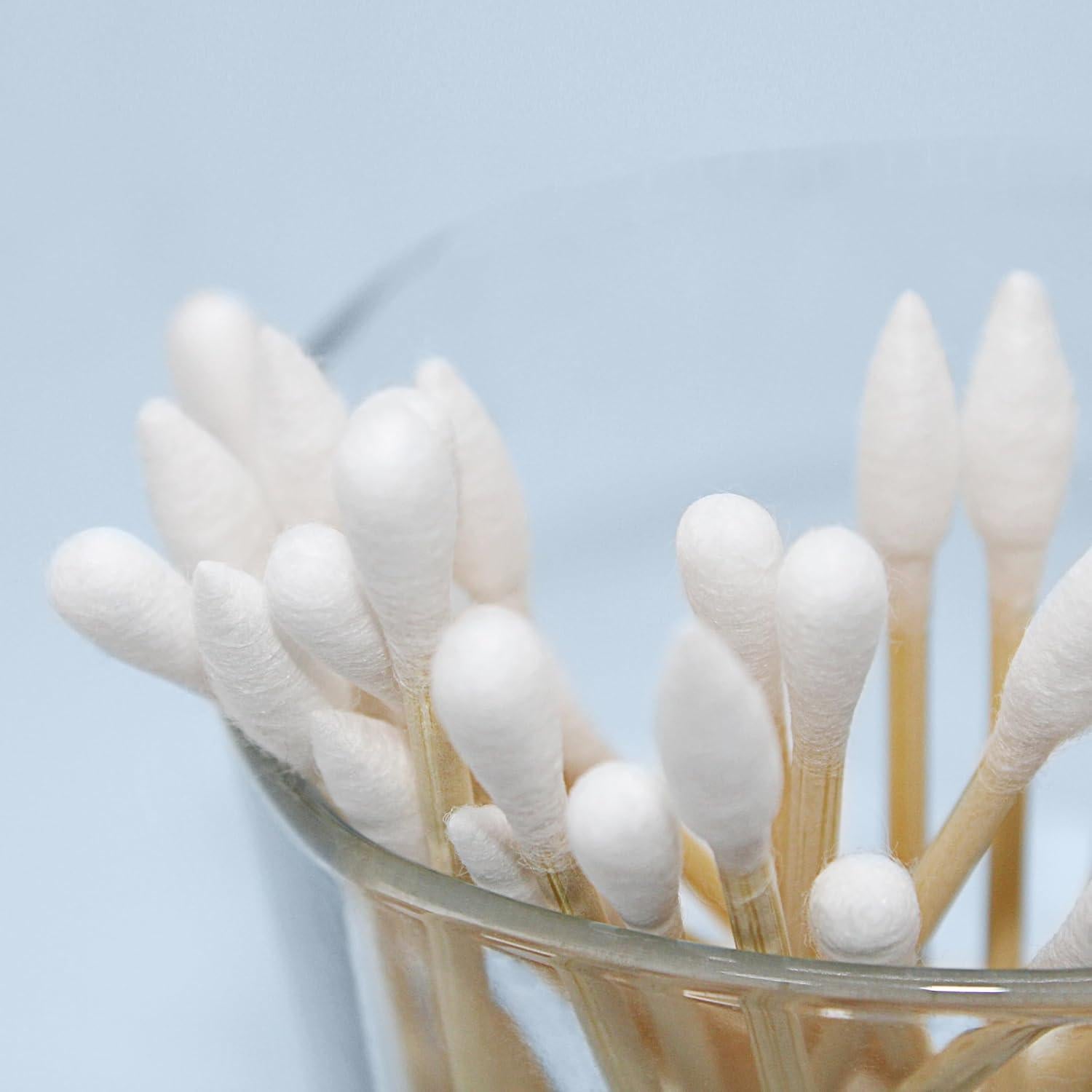 Hisopos de Algodón Biodegradables WOWOTEX 600 Unidades